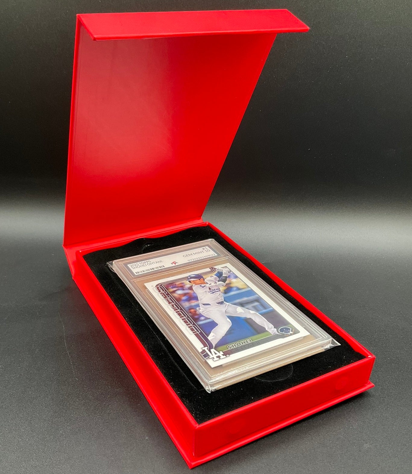 Premium Graded Card Protector Box (Red)