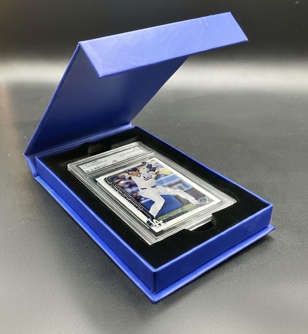 Premium Graded Card Protector Box (Blue)