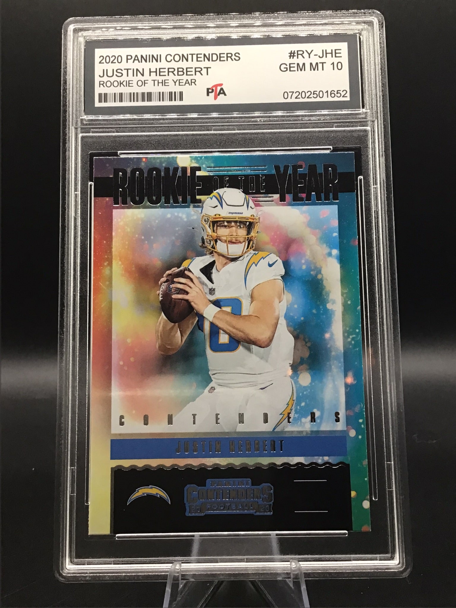 2020 Panini Contenders Justin Herbert "Rookie of the Year" GEM MINT 🔥