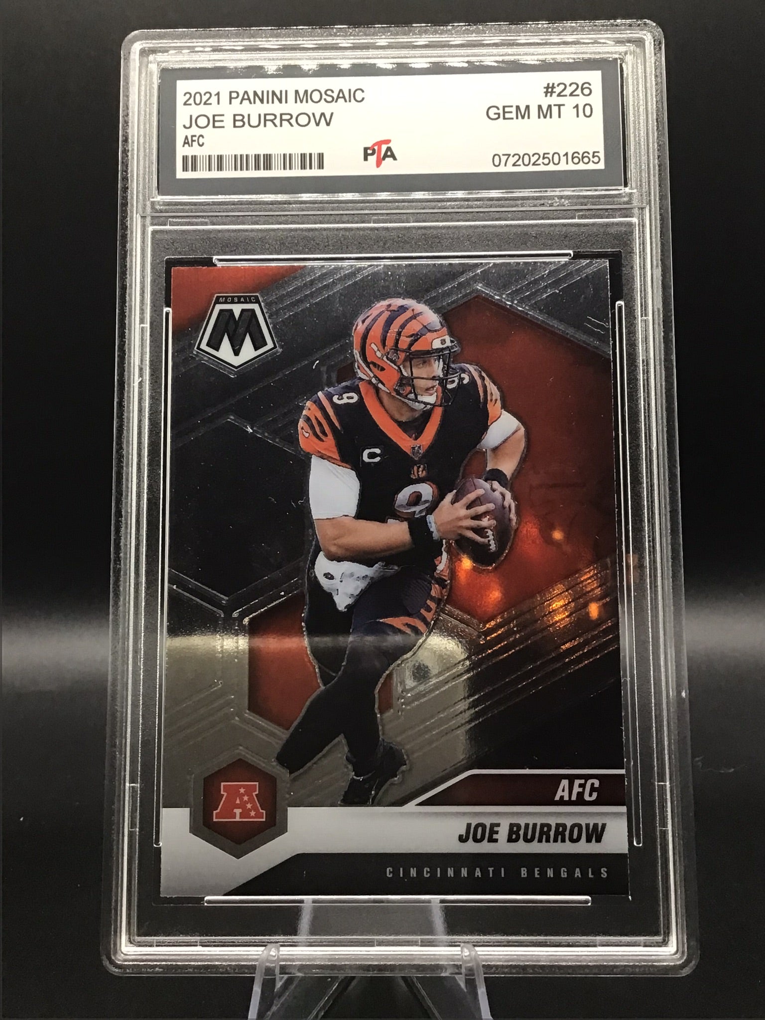 2021 Panini Mosaic Joe Burrow AFC GEM MINT 🔥