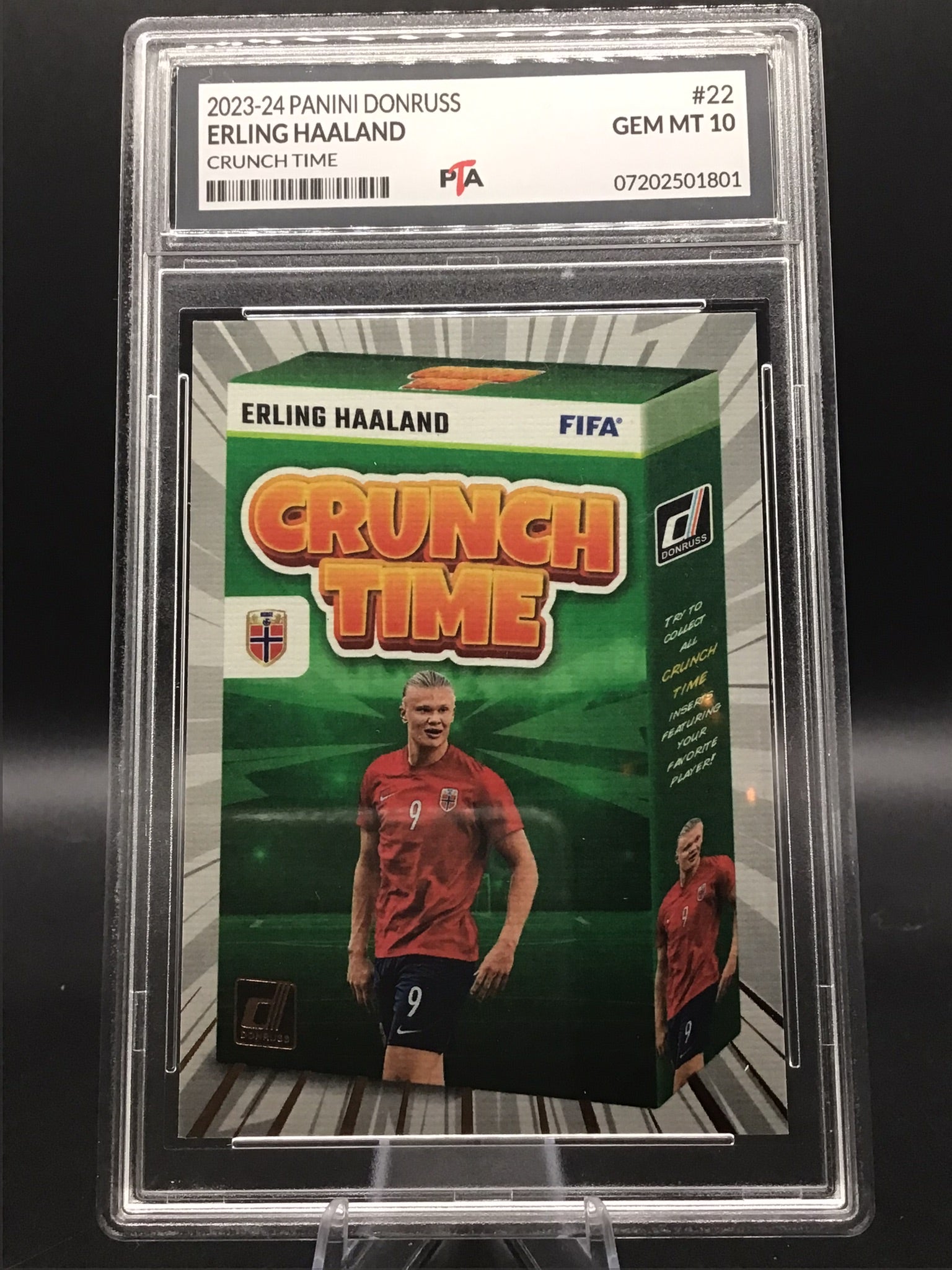 2023-24 Panini Donruss Erling Haaland "Crunch Time" GEM MINT 🔥