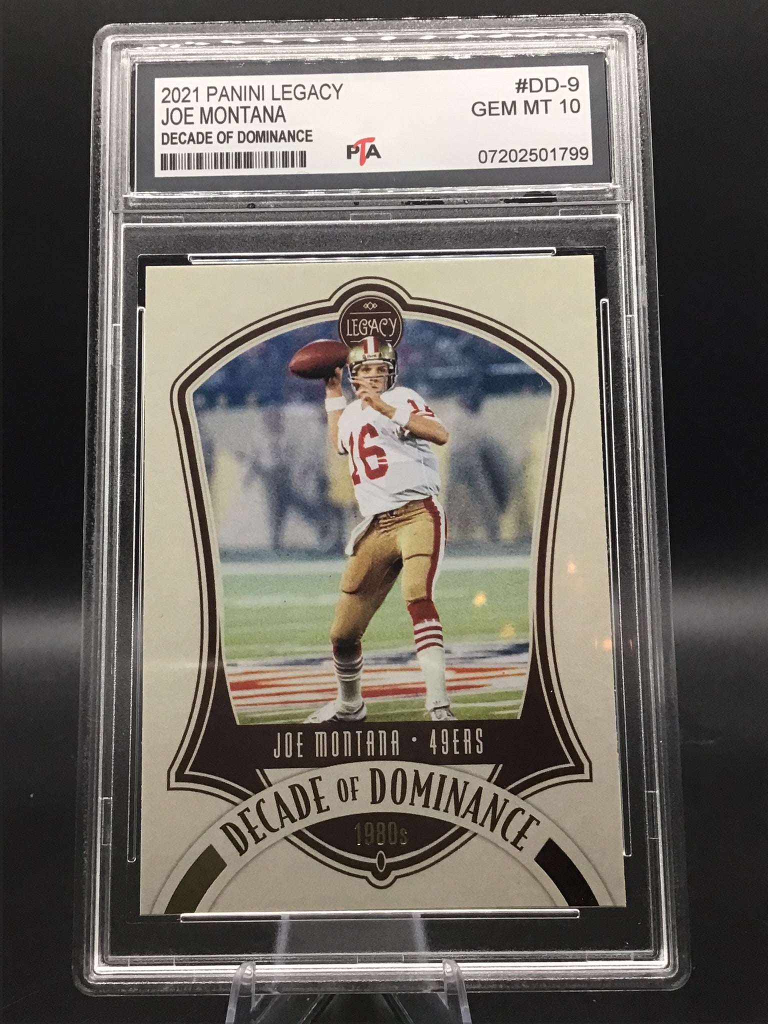 2021 Panini Legacy Joe Montana "Decade of Dominance" GEM MINT 🔥