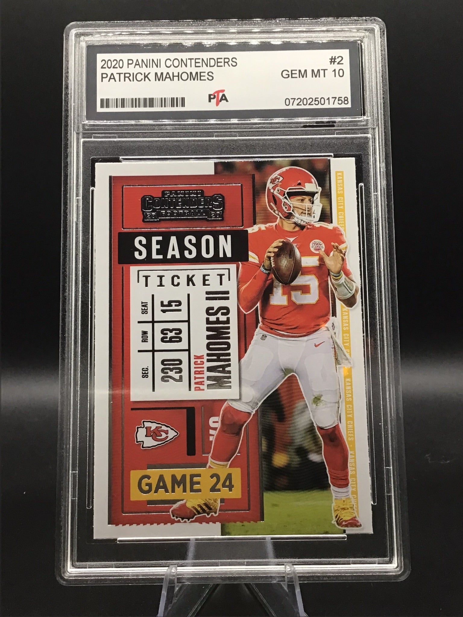 2020 Panini Contenders Patrick Mahomes GEM MINT 🔥