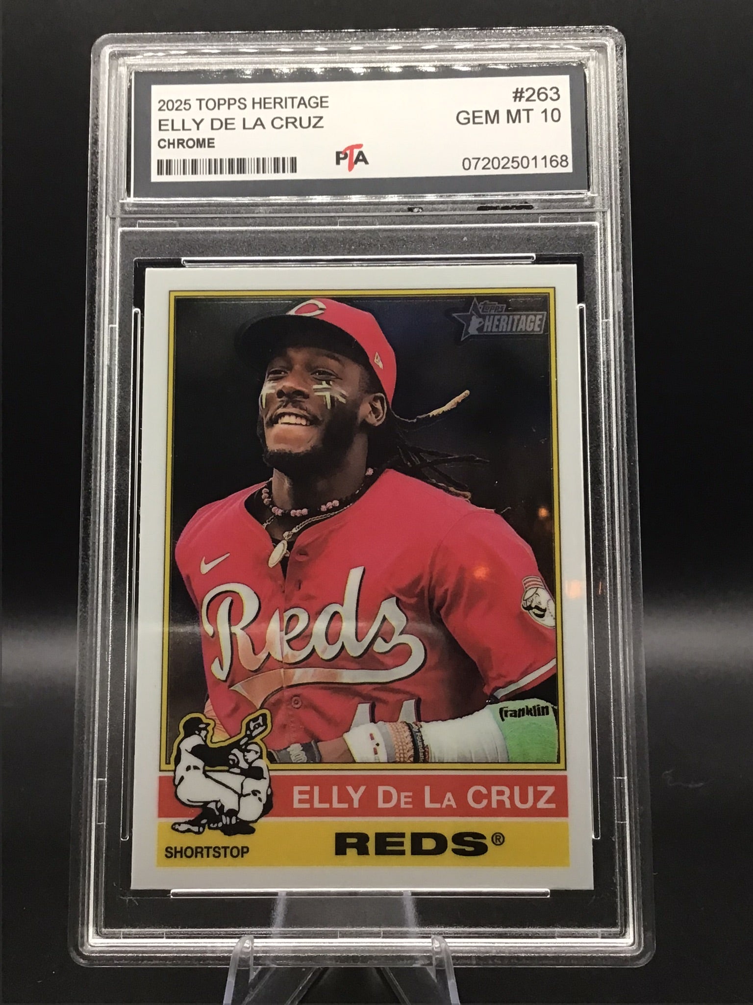 2025 TOPPS Heritage Elly De La Cruz Chrome GEM MINT 🔥