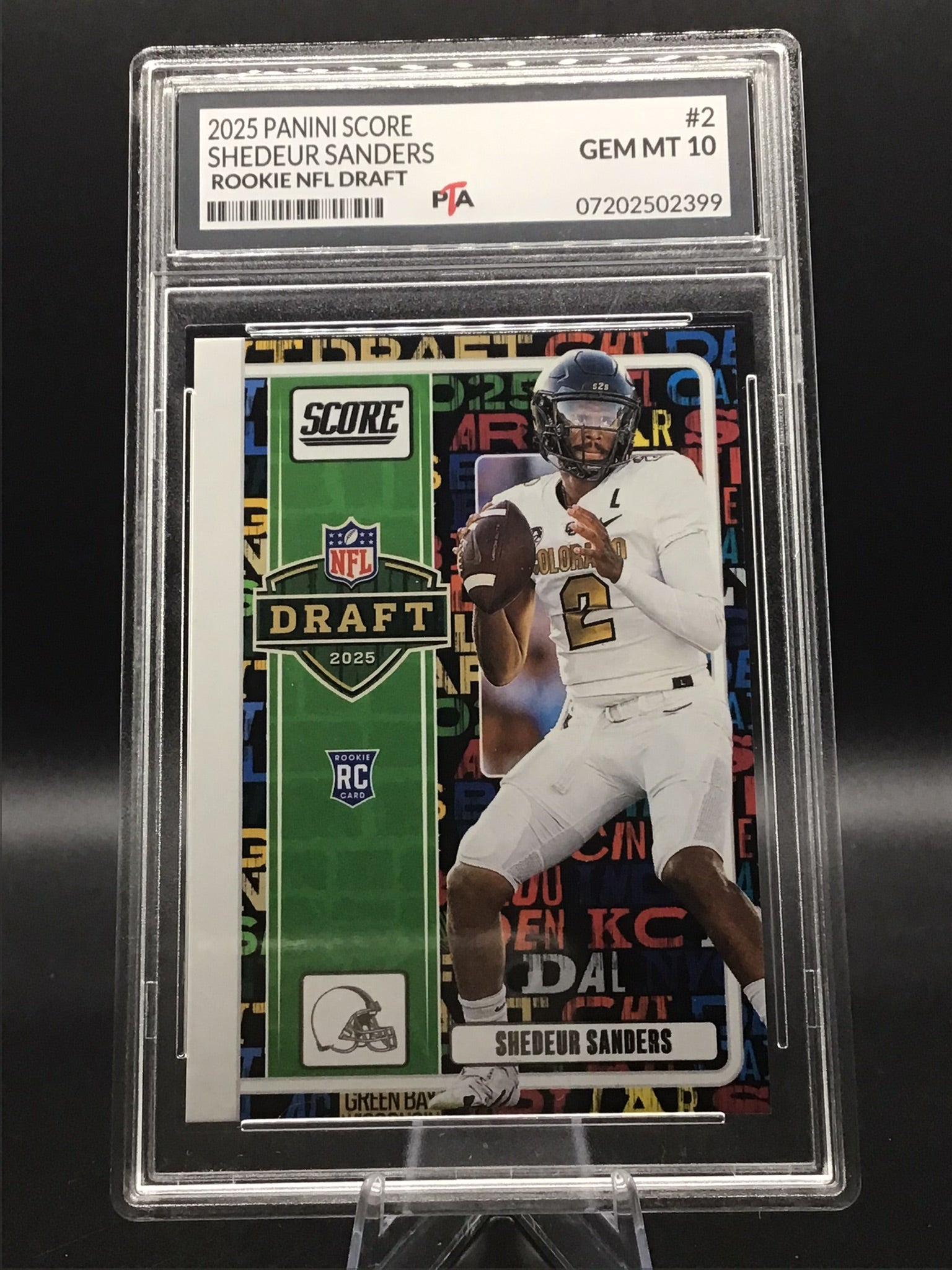 2025 Panini Score Shedeur Sanders Rookie NFL Draft GEM MINT 🔥