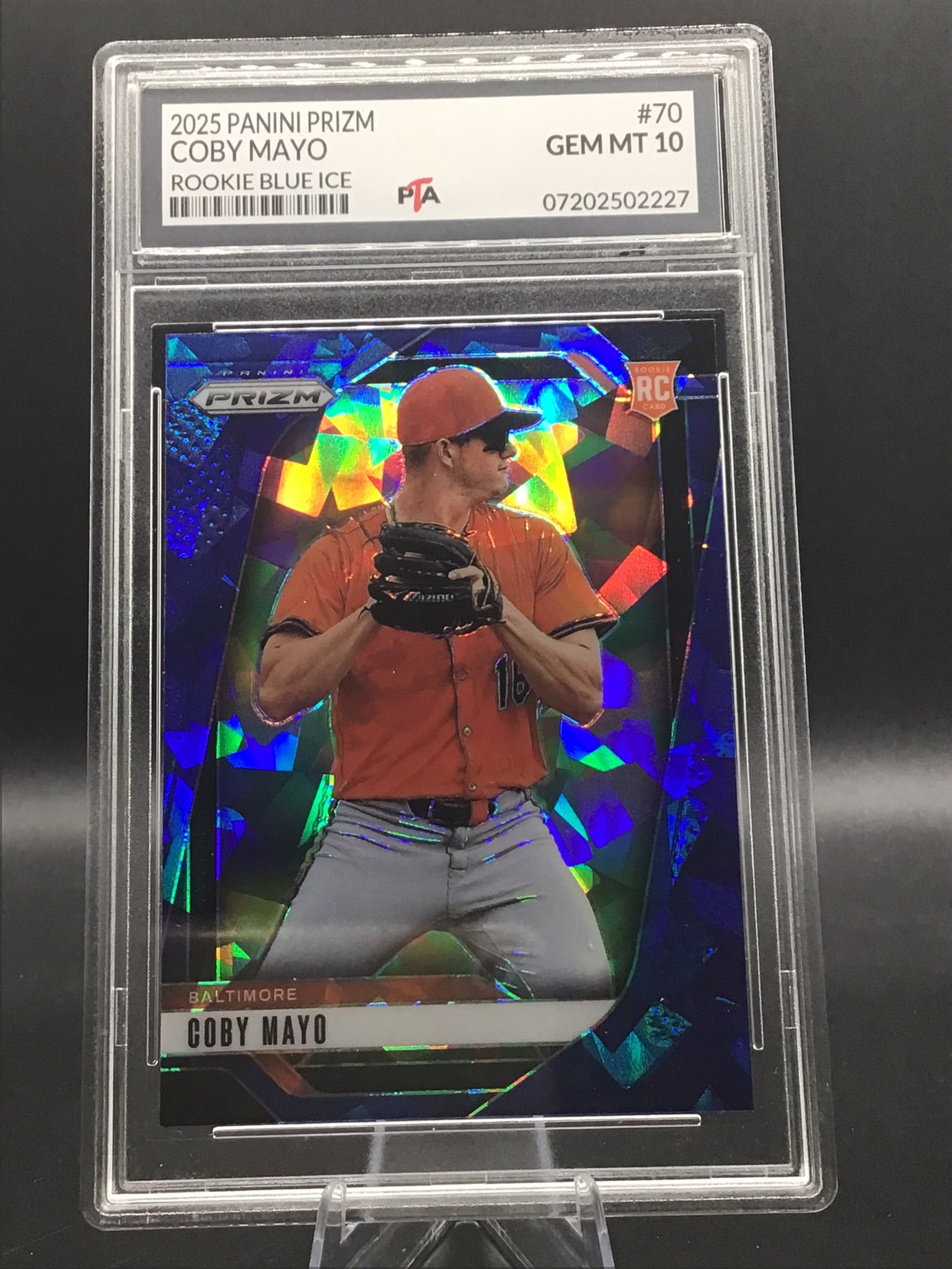 2025 Panini Prizm Coby Mayo "Rookie Blue Ice" GEM MINT 🔥
