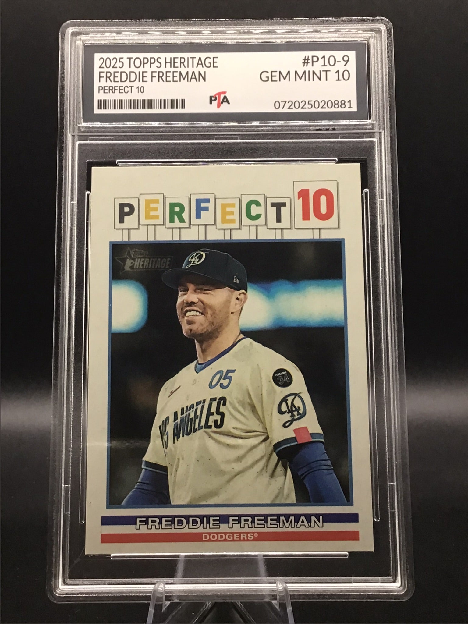 2025 Topps Heritage Freddie Freeman "Perfect 10" GEM MINT 🔥