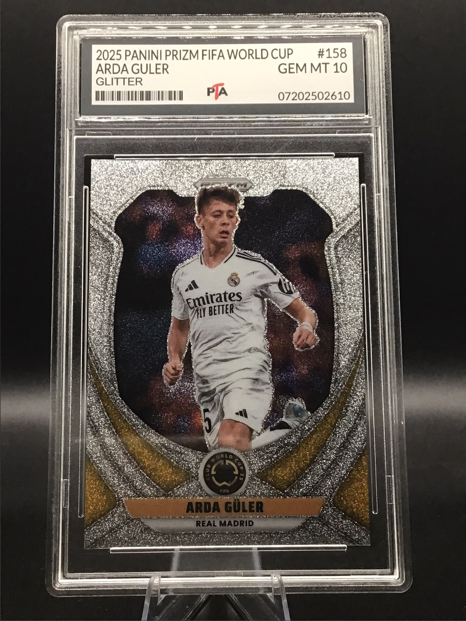 2025 Panini Prizm Fifa World Arda Guler "Glitter" GEM MINT 🔥