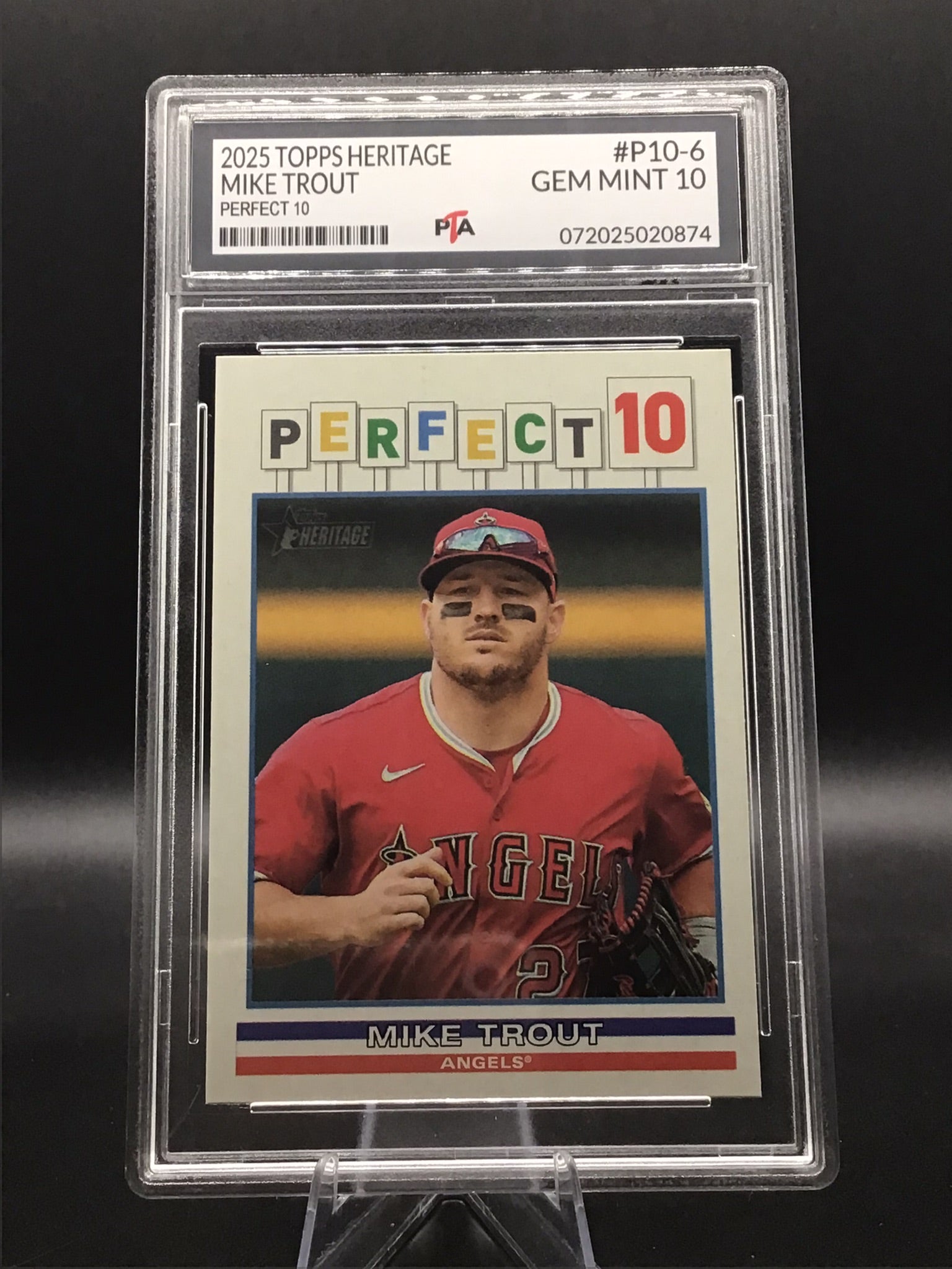 2025 Topps Heritage Mike Trout "Perfect 10" GEM MINT 🔥
