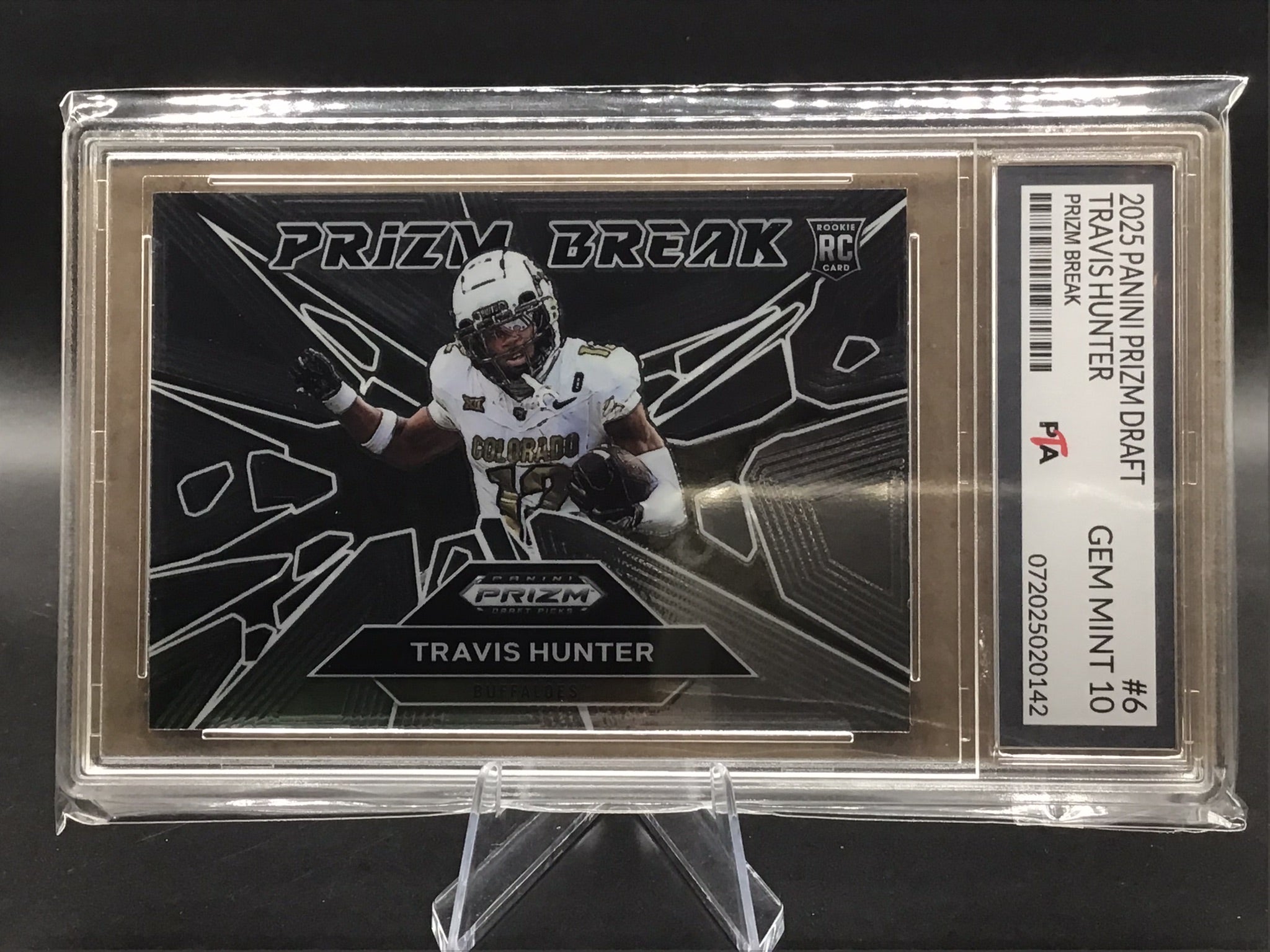 2025 Panini Prizm Draft Travis Hunter Rookie "Prizm Break" GEM MINT 🔥