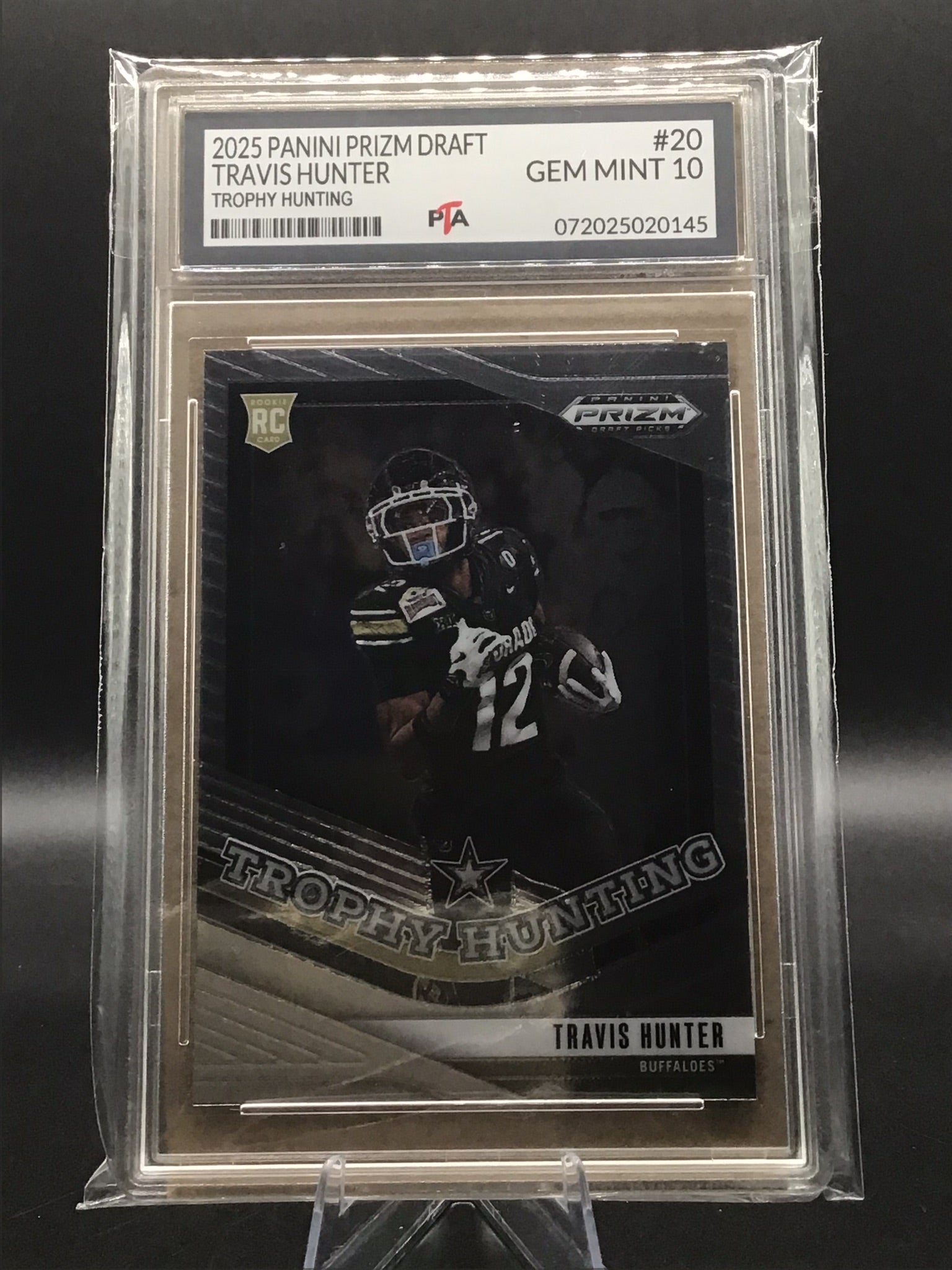 2025 Panini Prizm Draft Travis Hunter Rookie "Trophy Hunting" GEM MINT 🔥