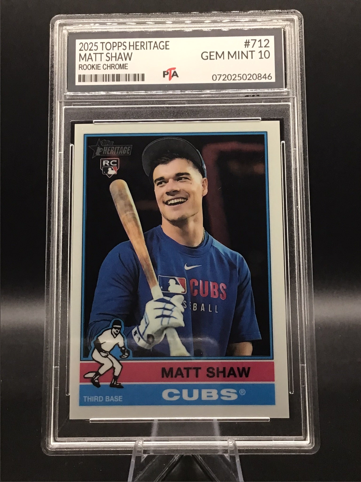 2025 Topps Heritage Matt Shaw Rookie Chrome GEM MINT 🔥