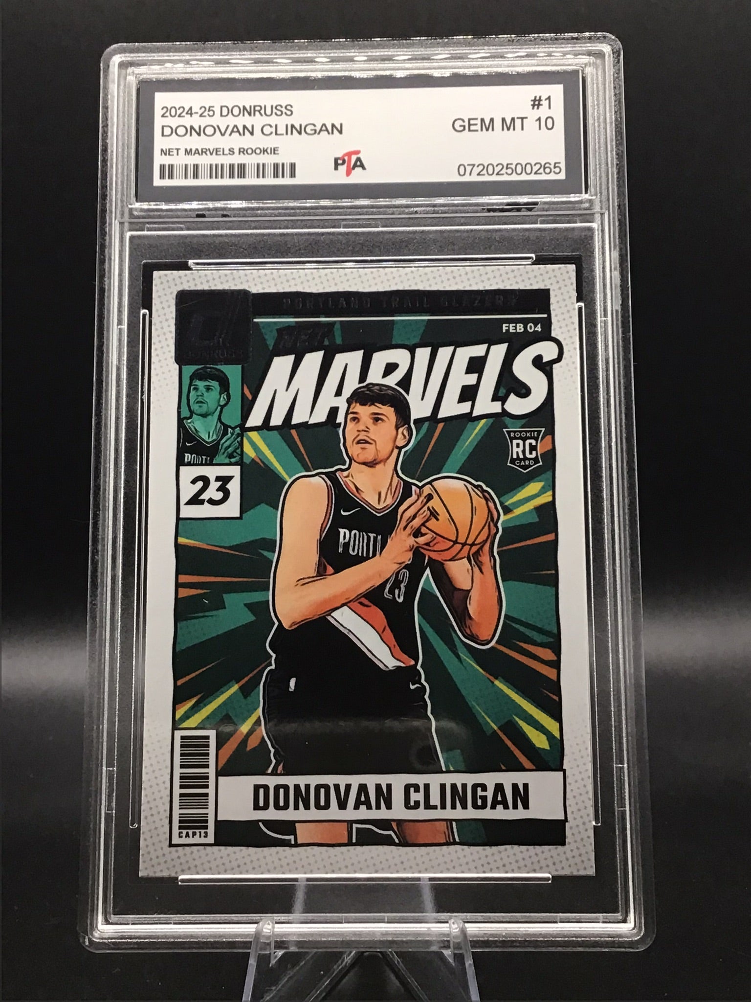 2024-25 Donruss Donovan Clingan "Net Marvel Rookie" GEM MINT 🔥