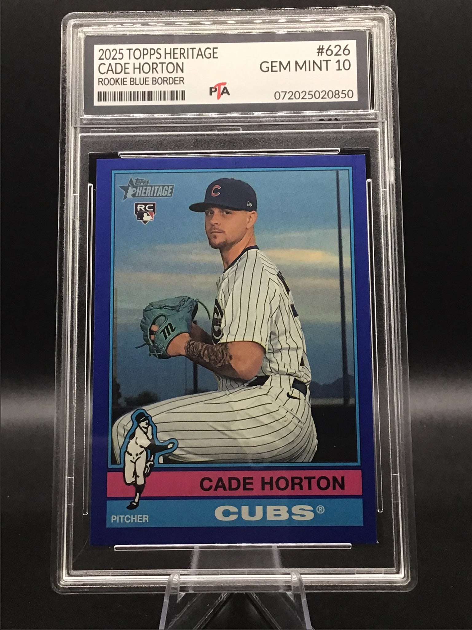 2025 Topps Heritage Cade Horton "Rookie Blue Boarder" GEM MINT 🔥