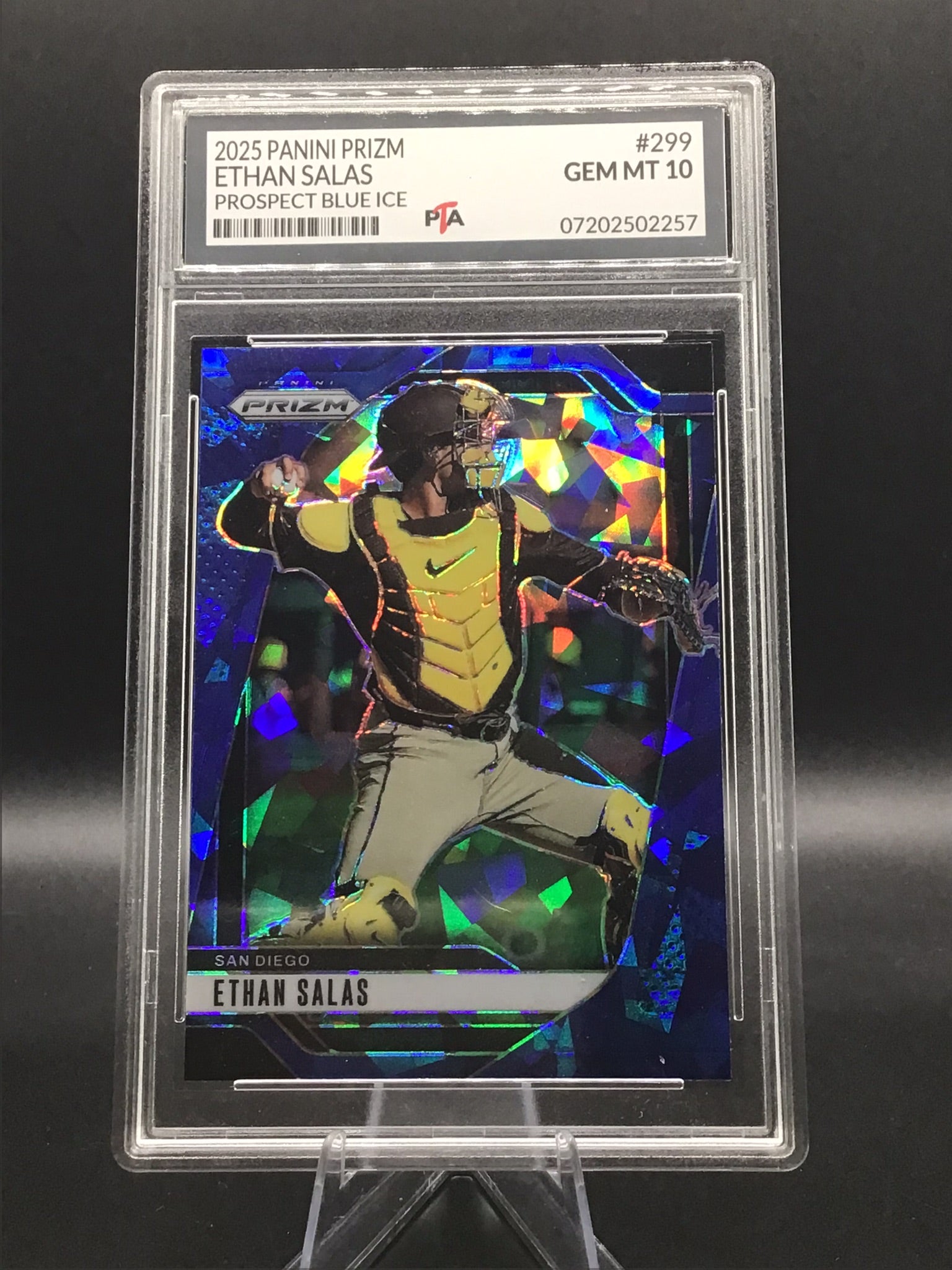 2025 Panini Prizm Ethan Salas "Prospect Blue Ice" GEM MINT 🔥