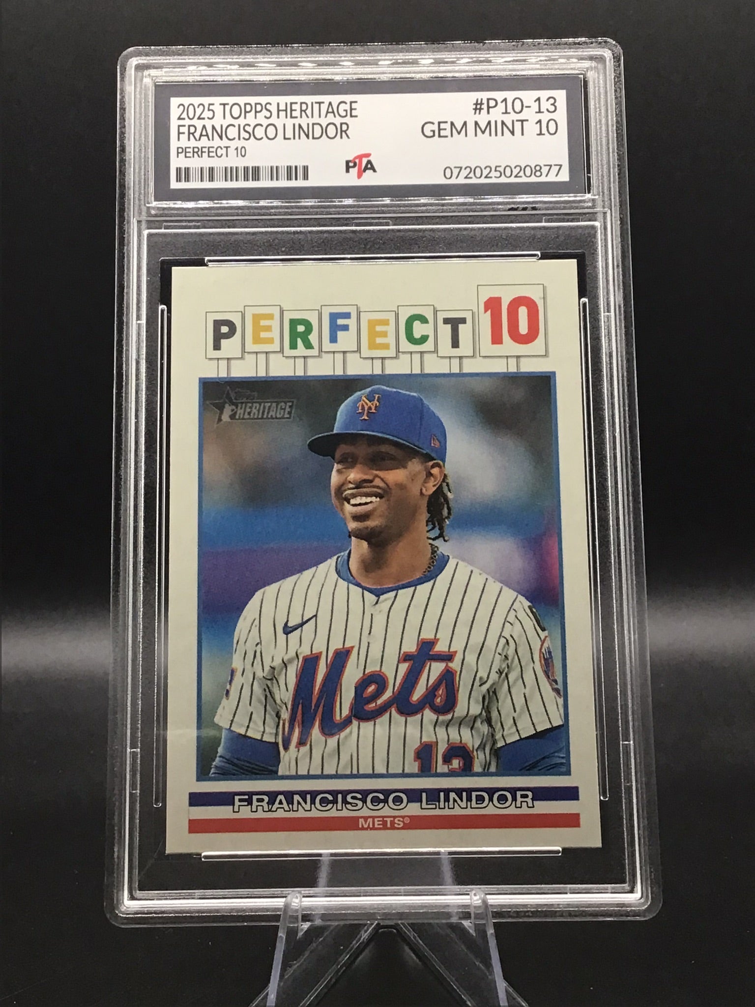 2025 Topps Heritage Francisco Lindor "Perfect 10" GEM MINT 🔥