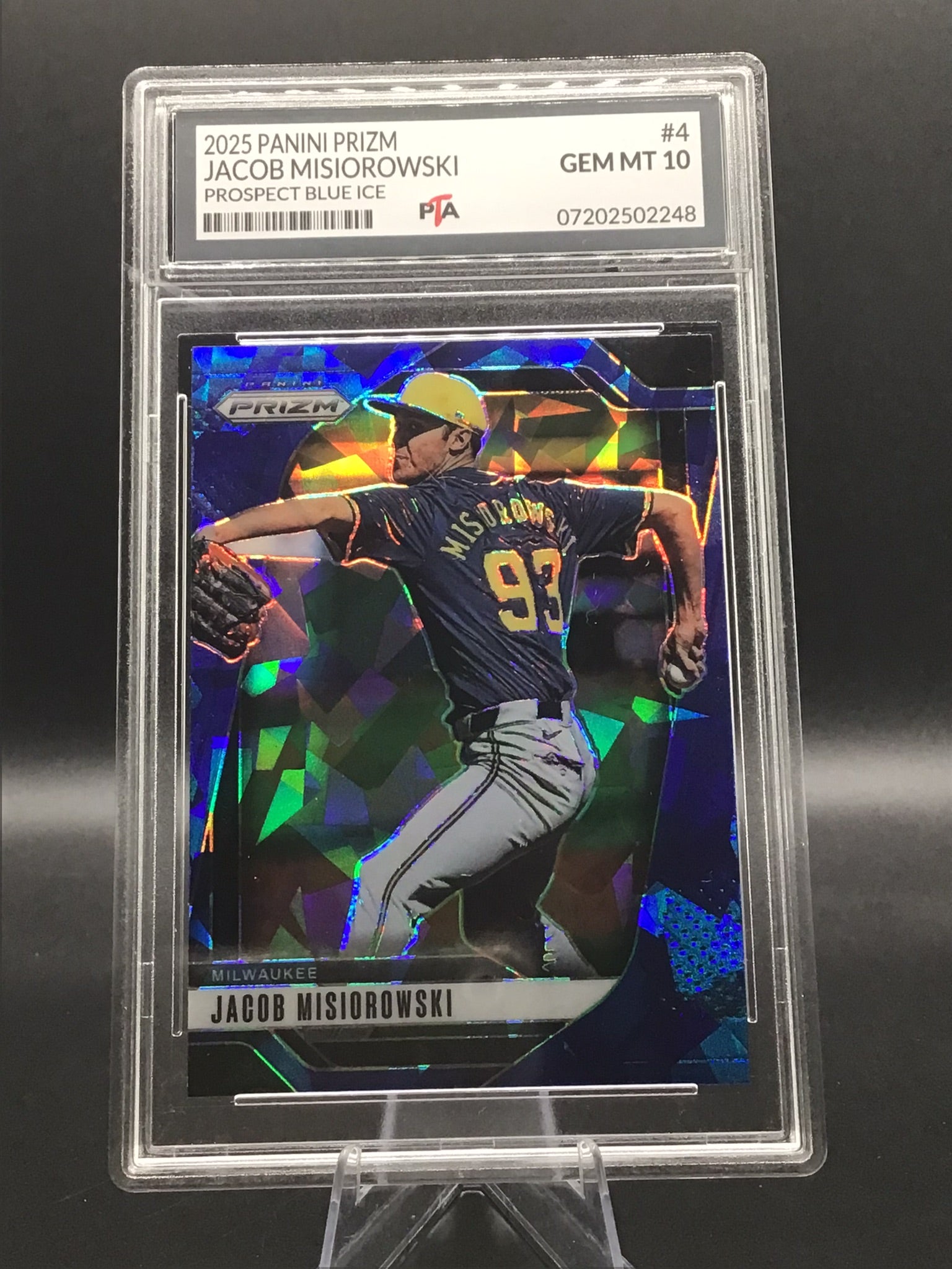 2025 Panini Prizm Jacob Misiorowski "Prospect Blue Ice" GEM MINT 🔥