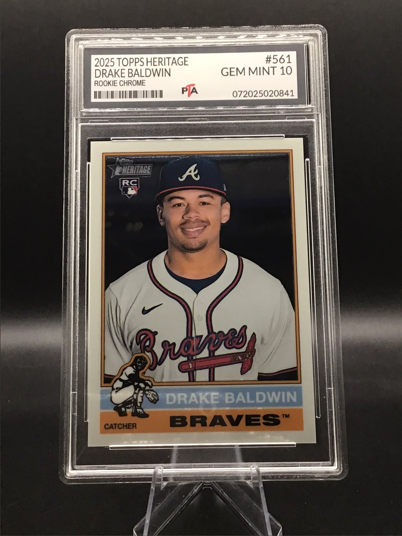 2025 TOPPS Heritage Drake Baldwin "Rookie Chrome" GEM MINT 🔥