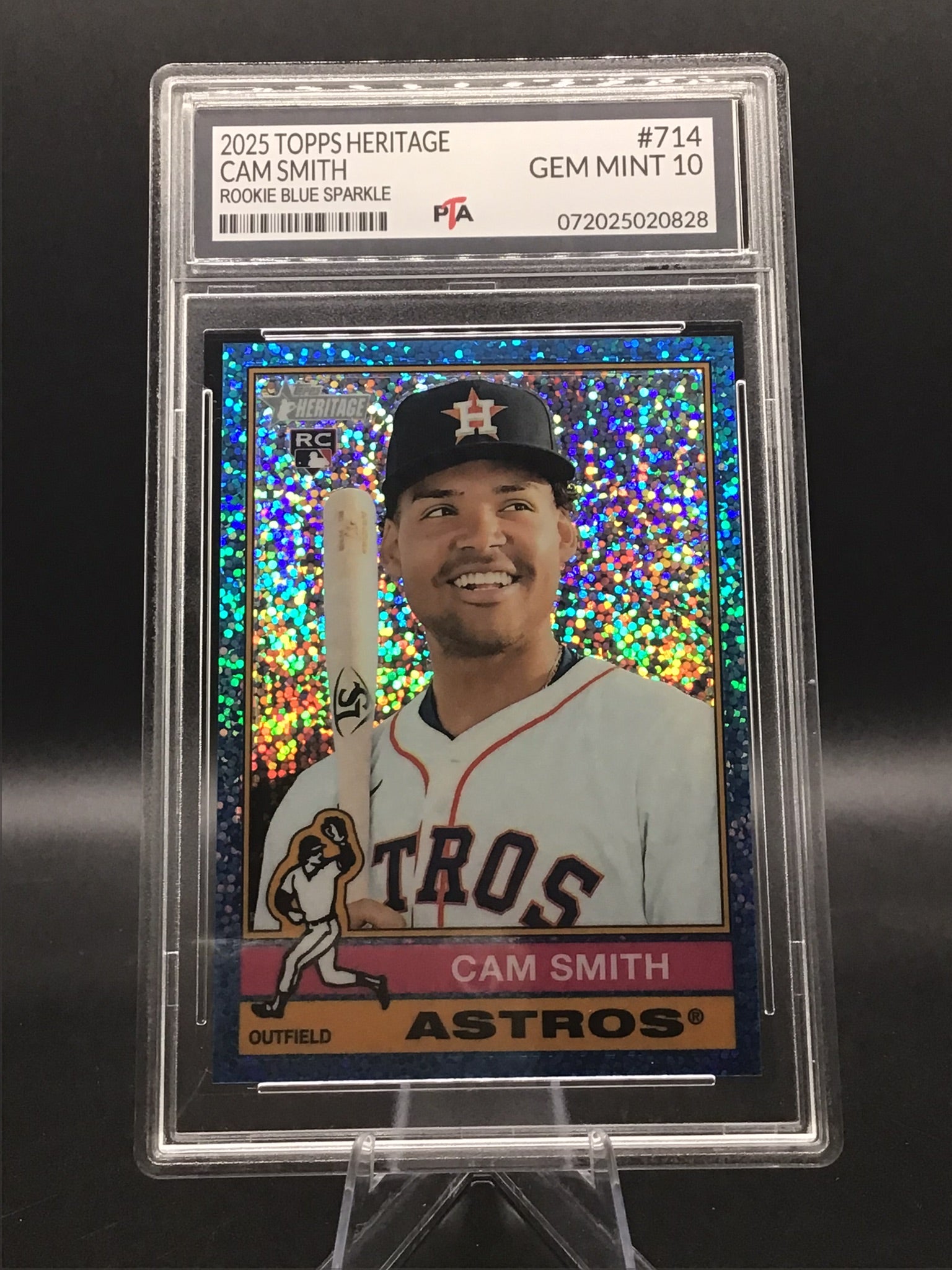 2025 TOPPS Heritage Cam Smith "Rookie Blue Sparkle" GEM MINT 🔥