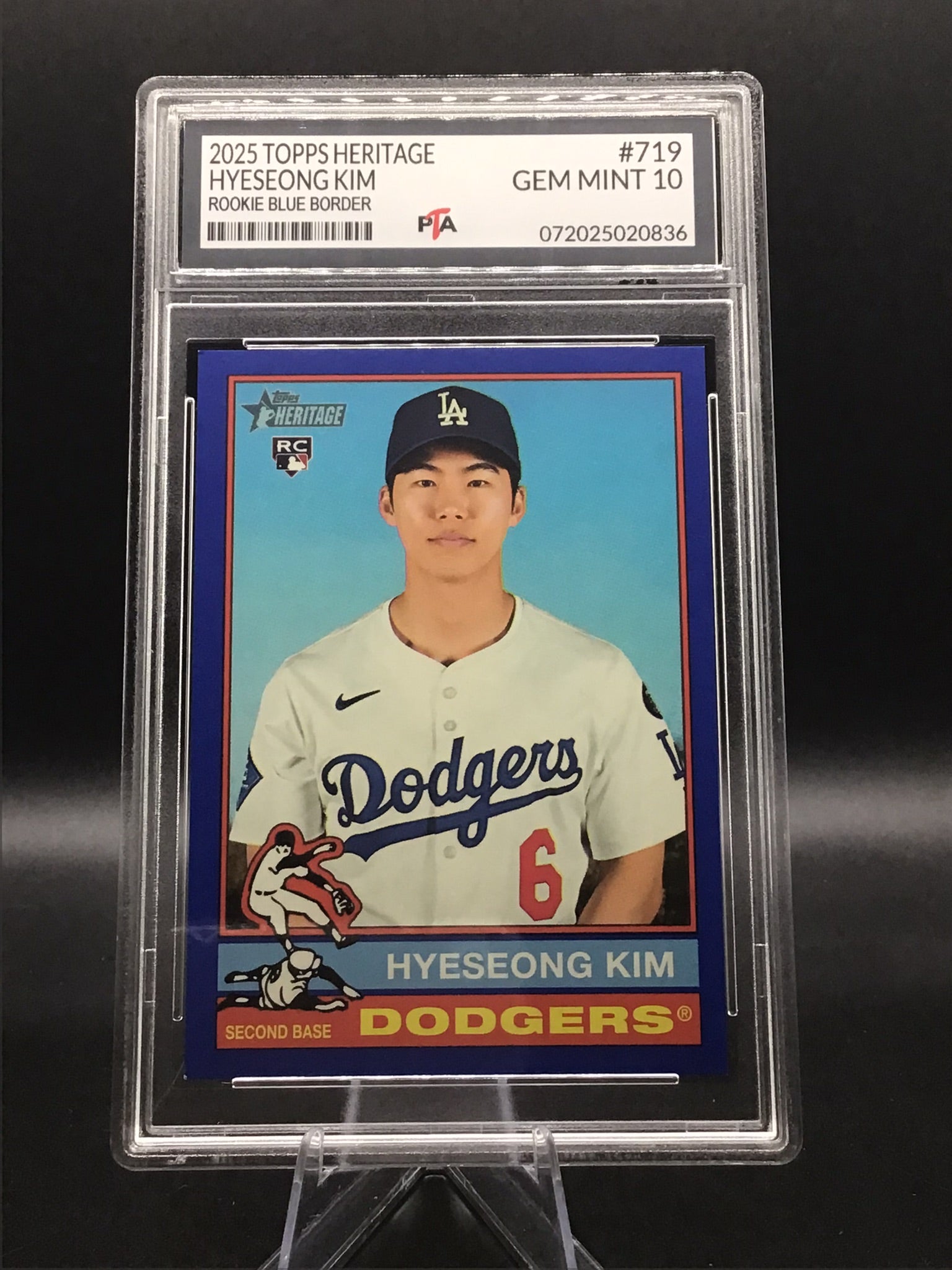 2025 TOPPS Heritage Hyeseong Kim "Rookie Blue Border" GEM MINT 🔥