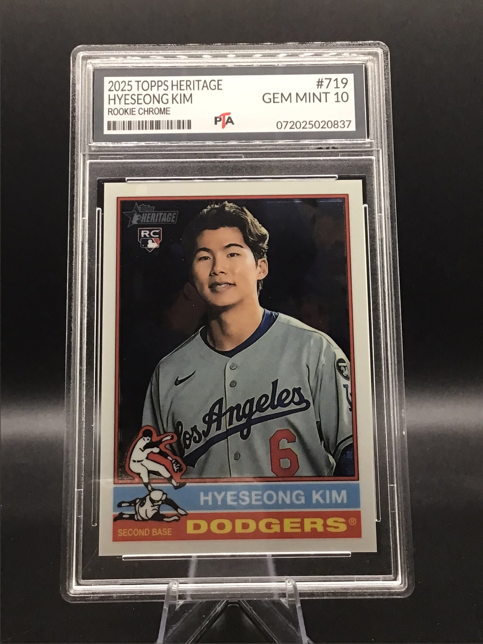 2025 TOPPS Heritage Hyeseong Kim "Rookie Chrome" GEM MINT 🔥