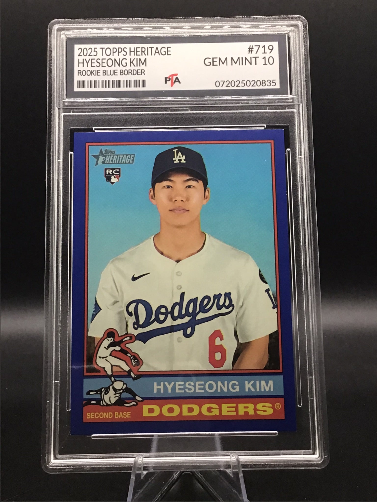 2025 TOPPS Heritage Hyeseong Kim "Rookie Blue Border" GEM MINT 🔥