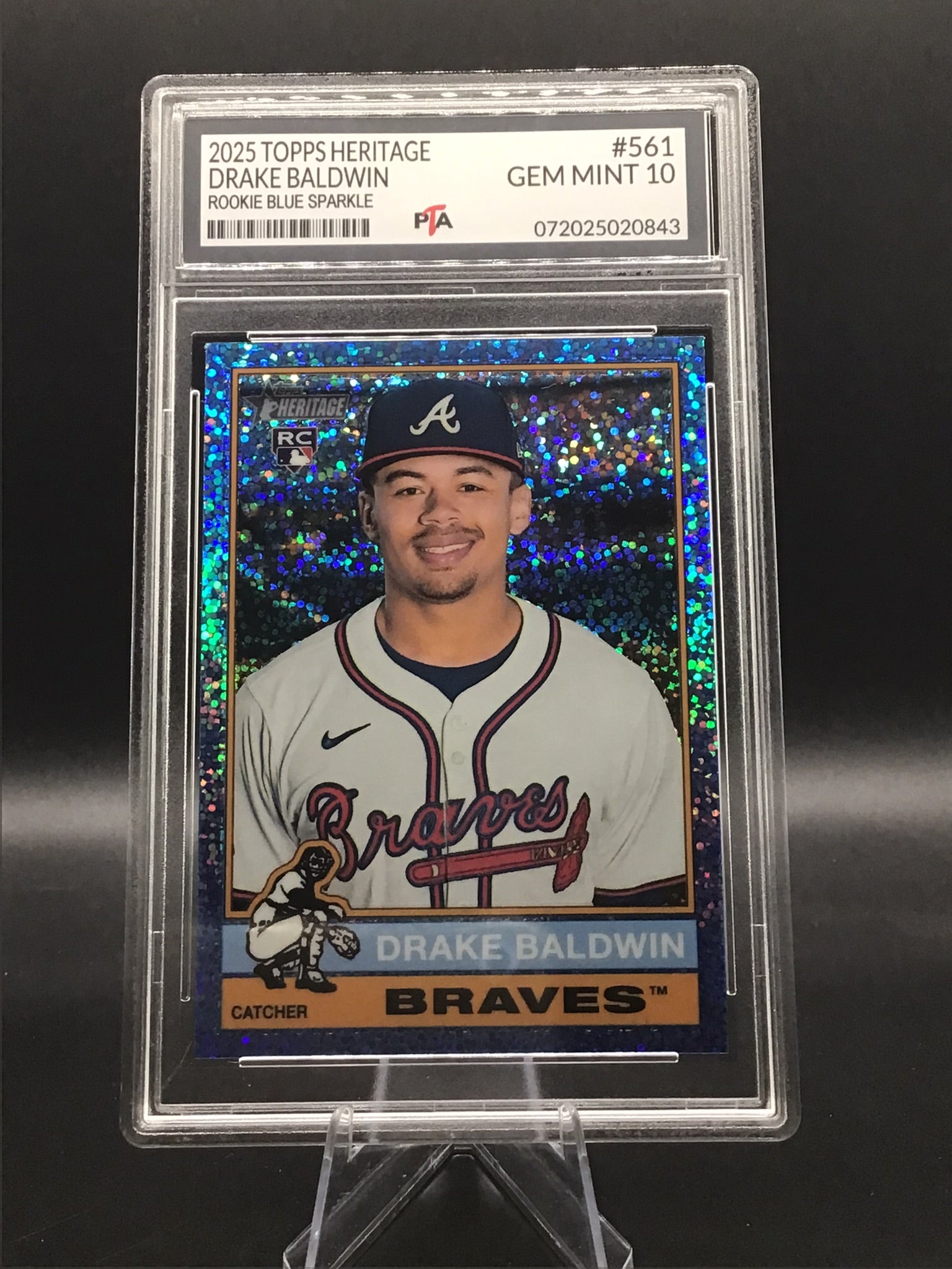 2025 TOPPS Heritage Drake Baldwin "Rookie Blue Sparkle" GEM MINT 🔥