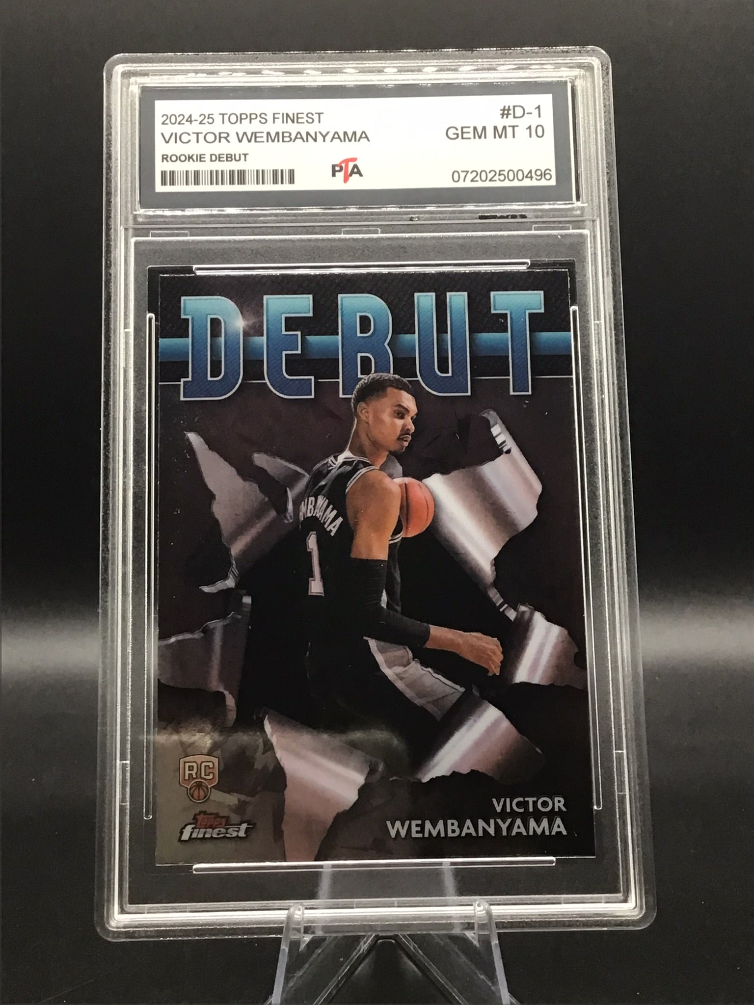 2024-25 TOPPS Finest Victor Wembanyama "Rookie Debut" GEM MINT 🔥