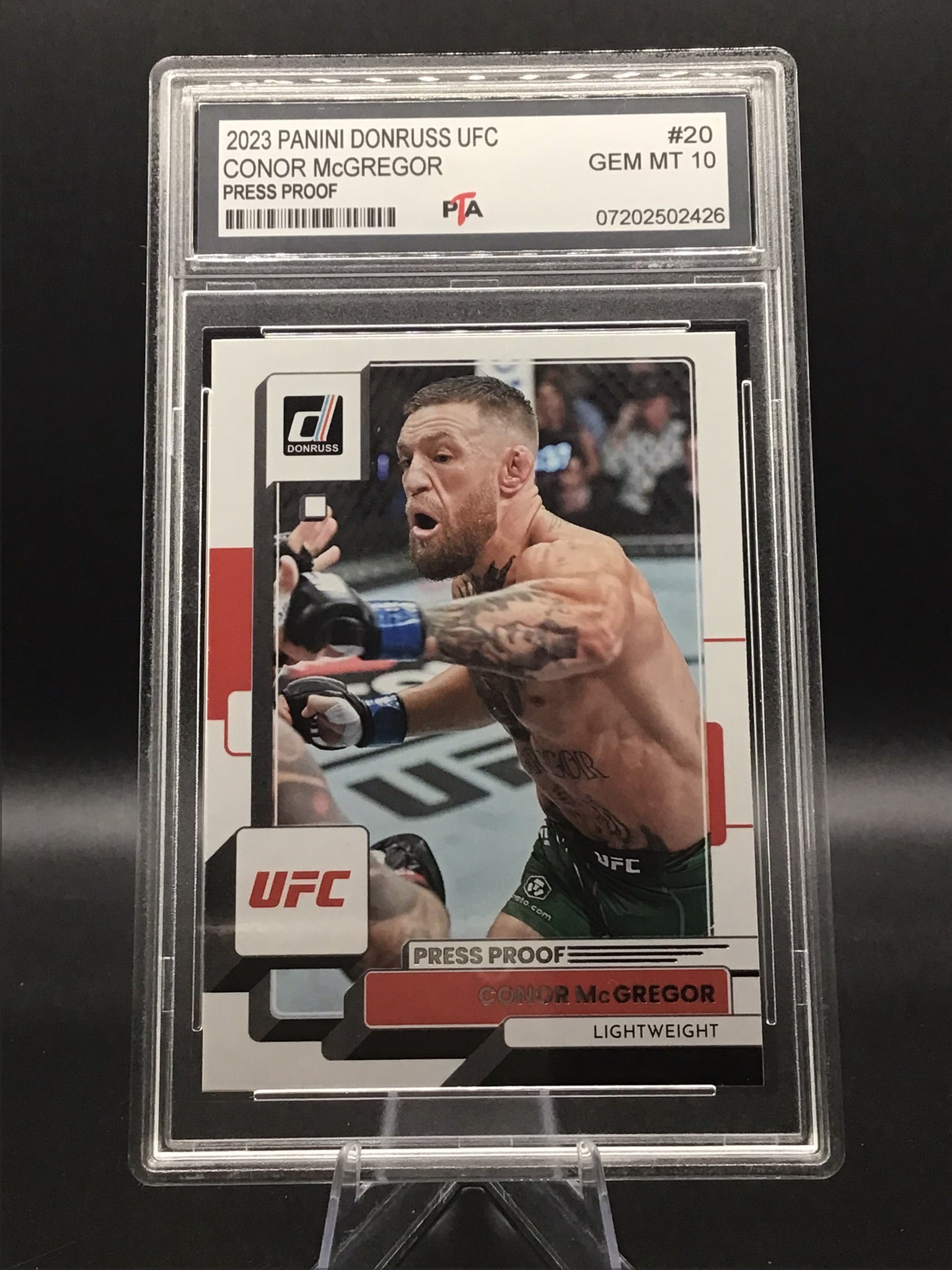 2023 Panini Donruss UFC Conor McGregor "Press Proof" GEM MINT 🔥
