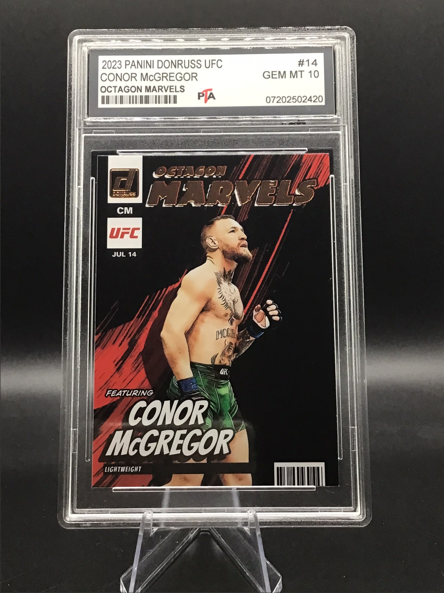 2023 Panini Donruss UFC Conor McGregor "Octagon Marvels" GEM MINT 🔥