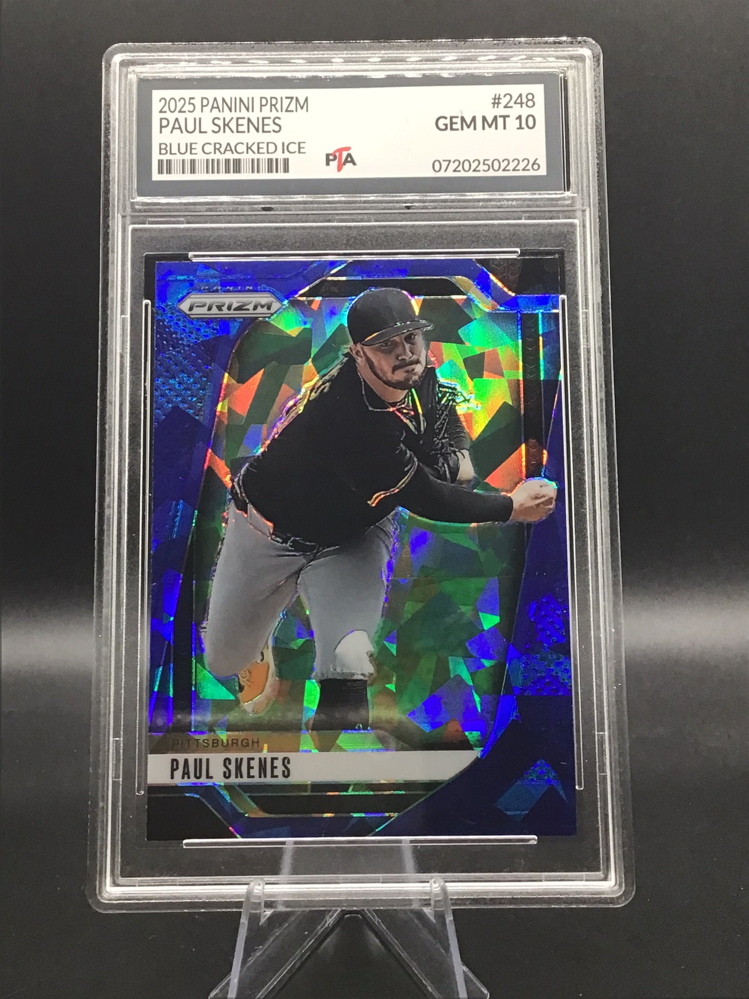 2025 Panini Prizm Paul Skenes "Blue Cracked Ice" GEM MINT 🔥