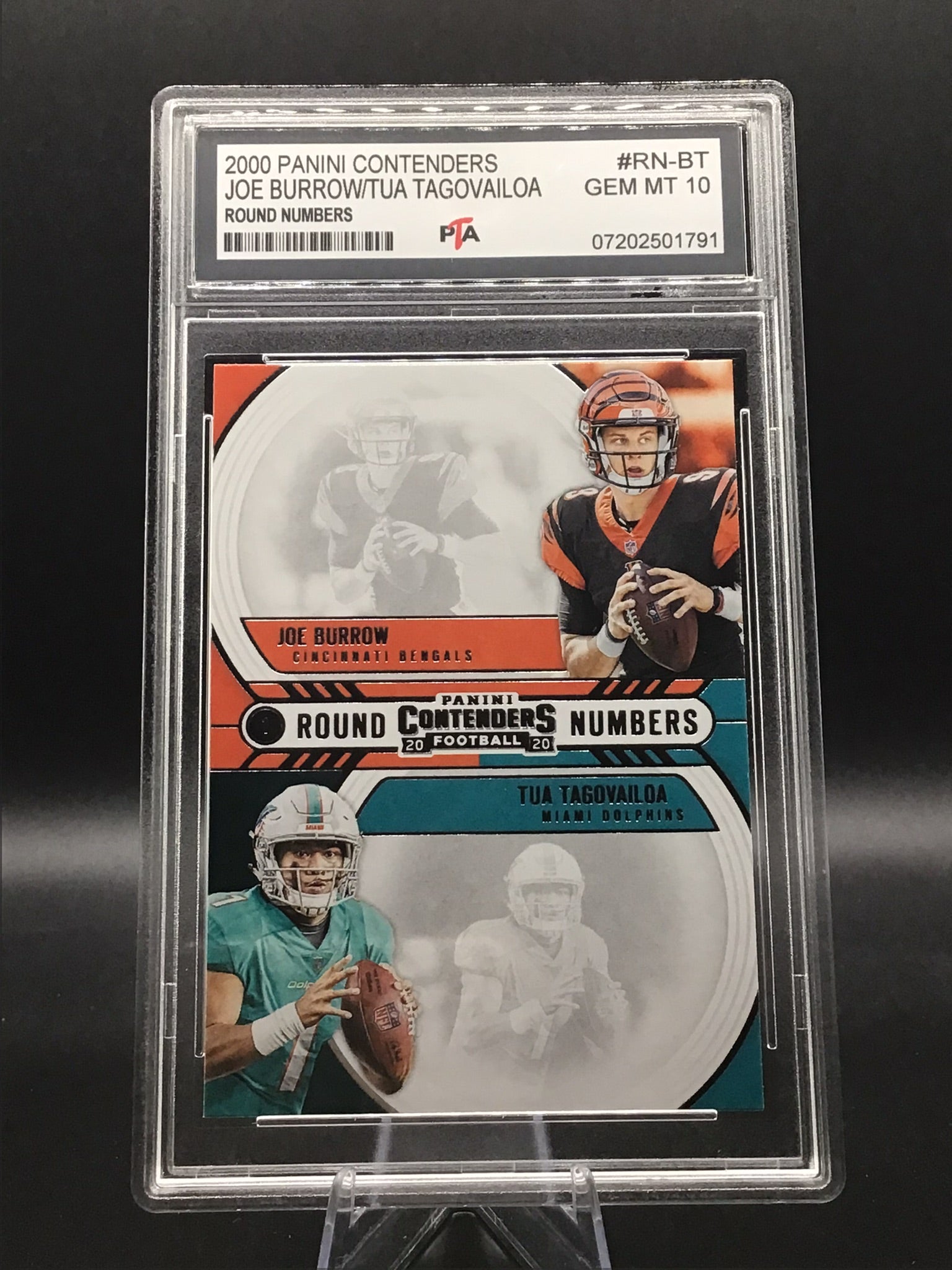 2020 Panini Contenders Joe Burrow/Tua Tagovailoa "Round Numbers" GEM MINT 🔥