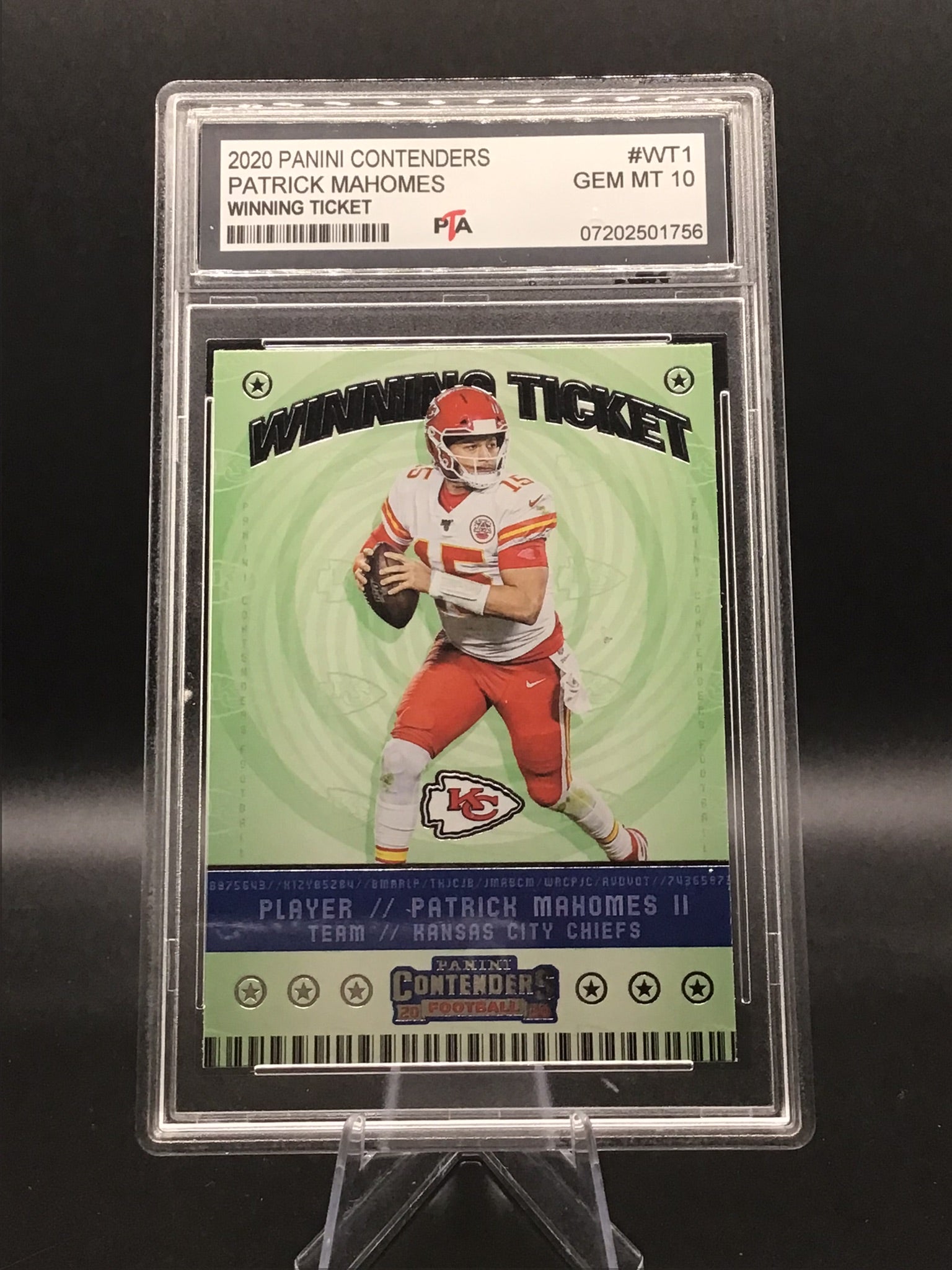 2020 Panini Contenders Patrick Mahomes "Winning Ticket" GEM MINT 🔥