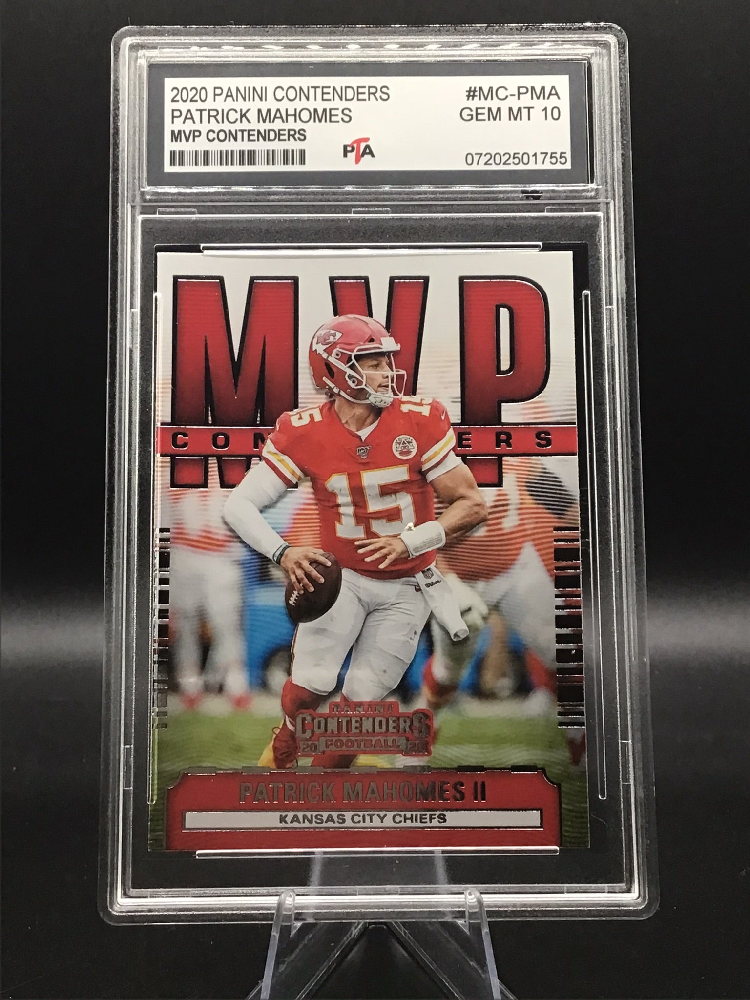2020 Panini Contenders Patrick Mahomes "MVP Contenders" GEM MINT 🔥