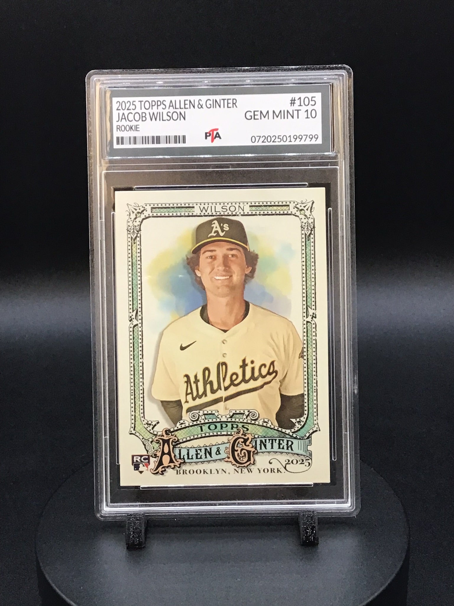 2025 TOPPS Allen & Ginter Jacob Wilson Rookie GEM MINT PTA 10 🔥