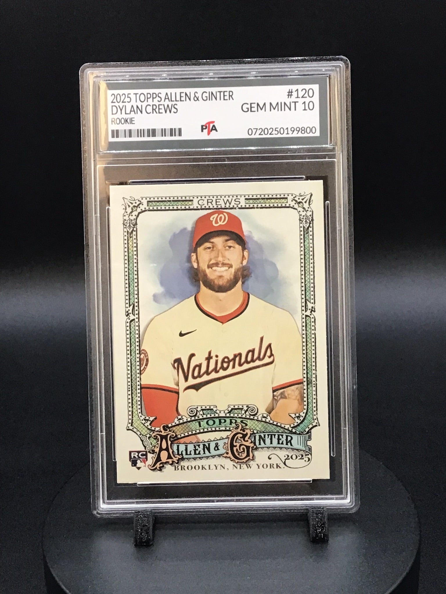 2025 TOPPS Allen & Ginter Dylan Crews Rookie GEM MINT PTA 10 🔥