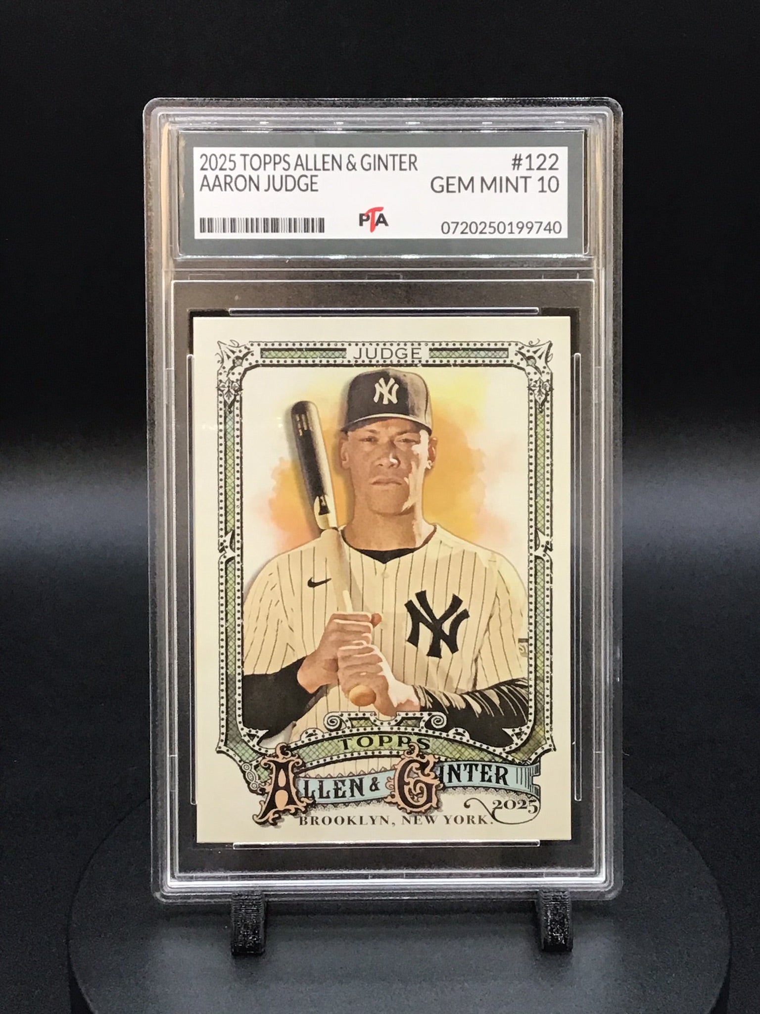 2025 TOPPS Allen & Ginter Aaron Judge GEM MINT PTA 10 🔥