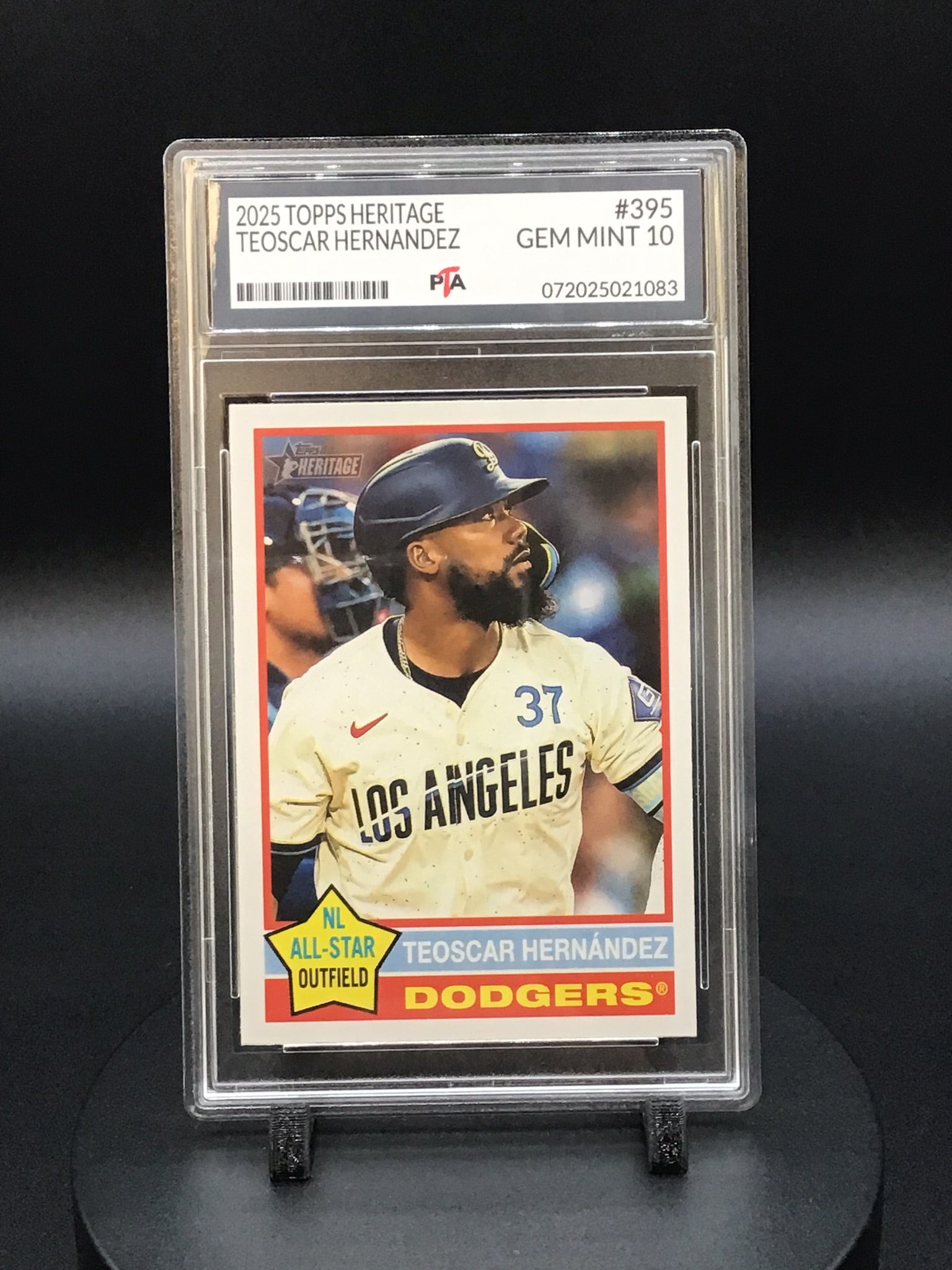 2025 TOPPS Heritage Teoscar Hernandez GEM MINT PTA 10 🔥