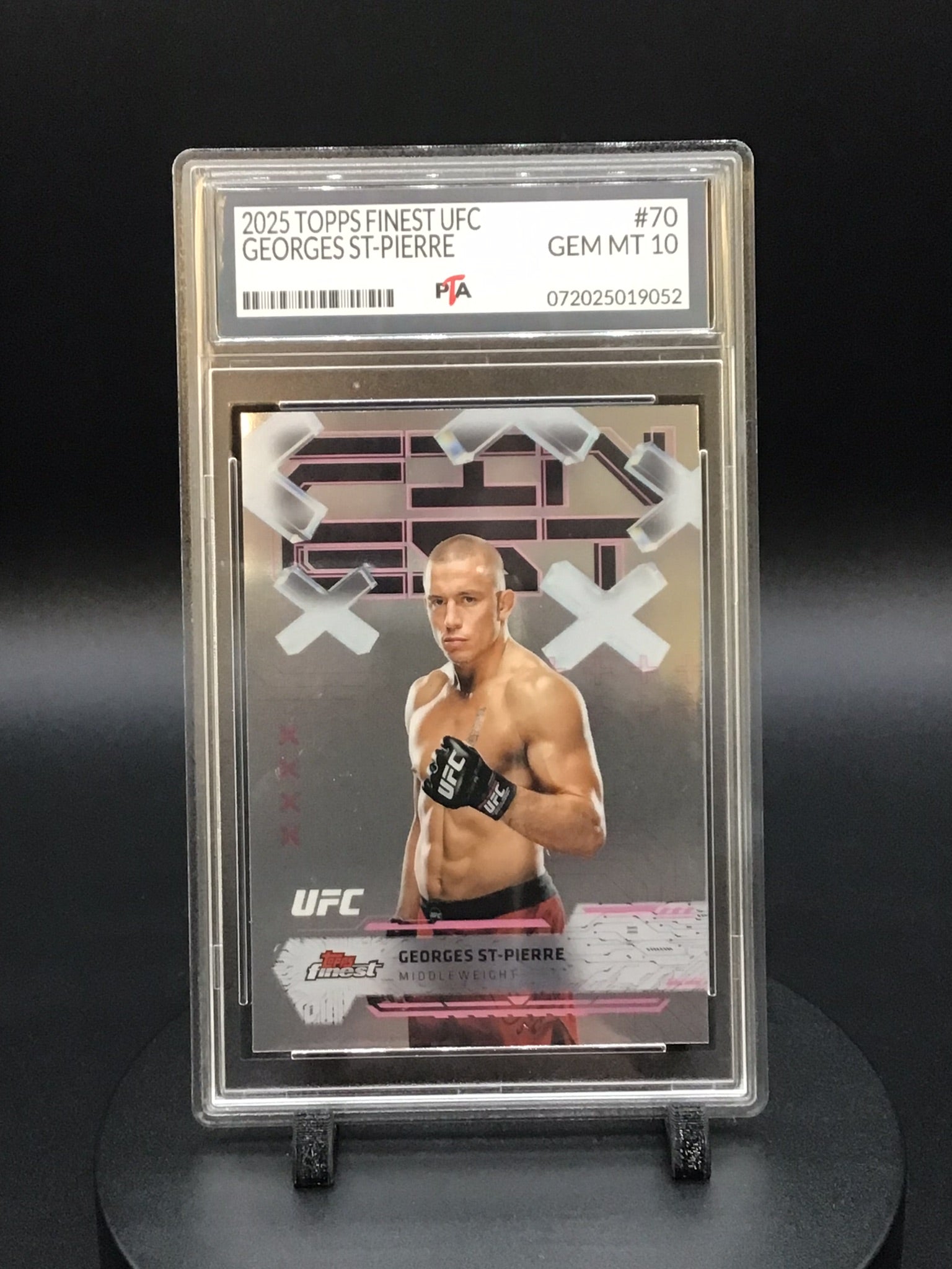 2025 TOPPS Finest UFC Georges St-Pierre GEM MINT PTA 10 🔥