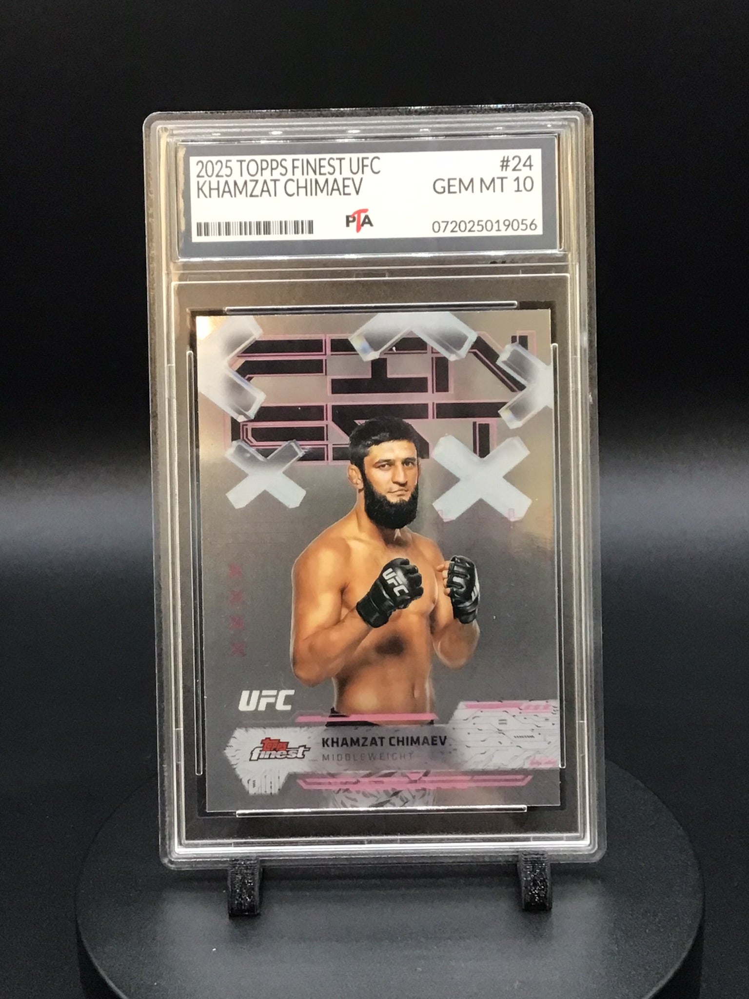 2025 TOPPS Finest UFC Khamzat Chimaev GEM MINT PTA 10 🔥