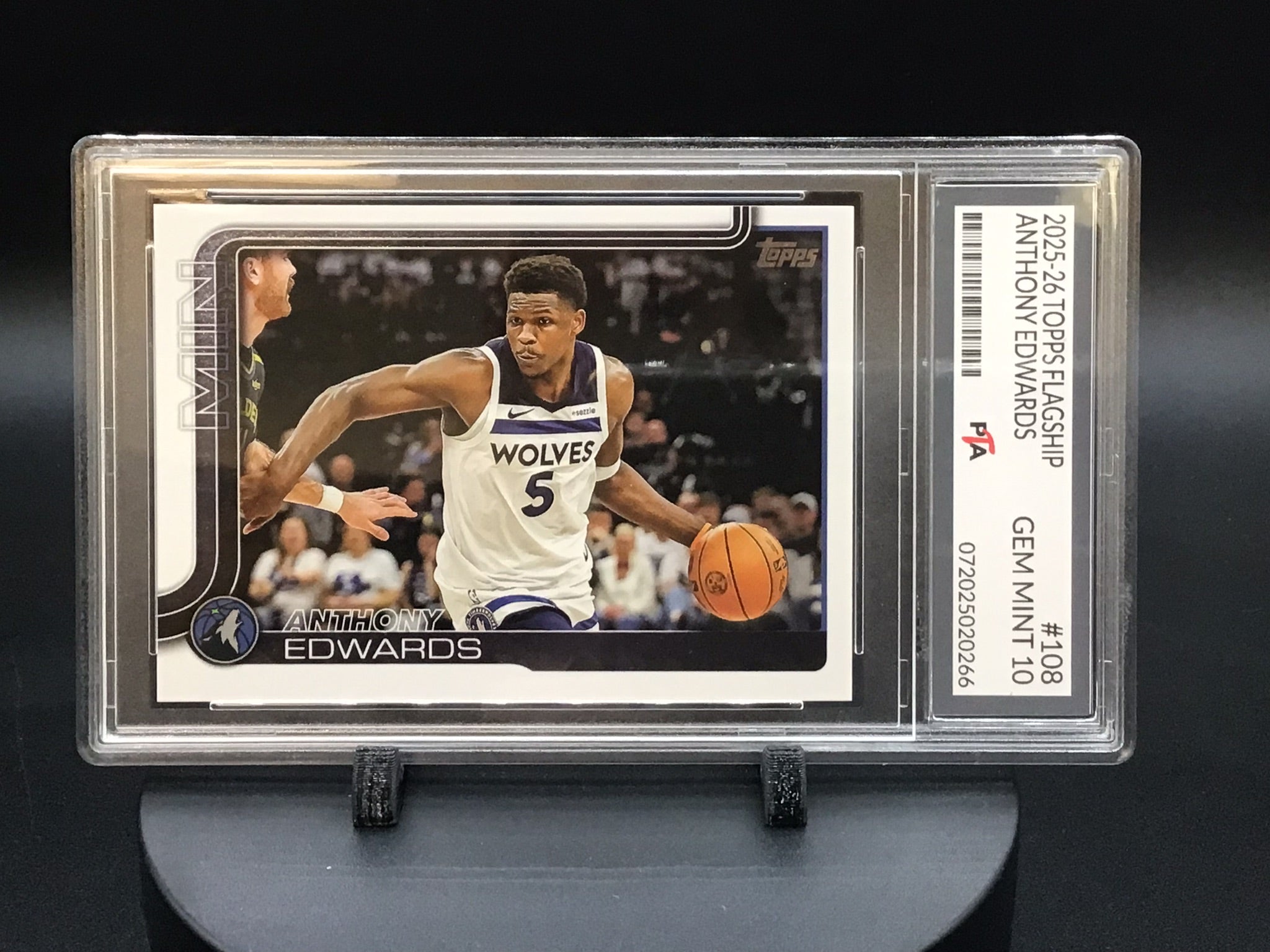 2025-26 TOPPS Flagship Anthony Edwards GEM MINT PTA 10 🔥