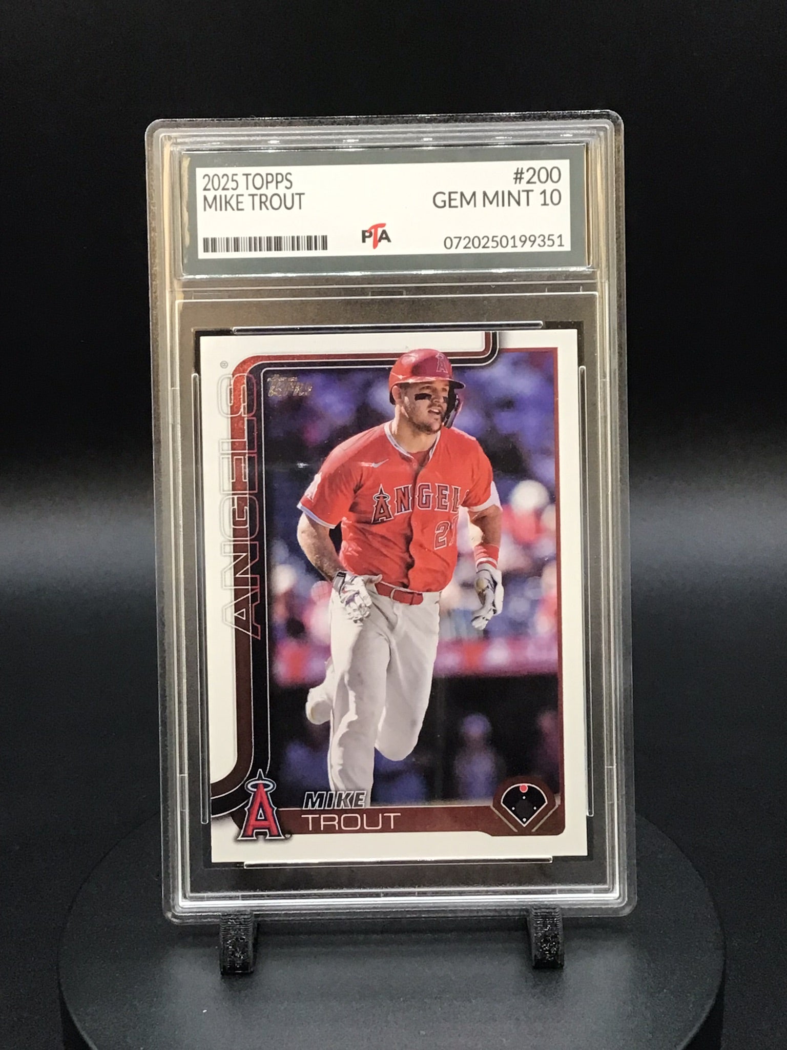 2025 TOPPS Mike Trout GEM MINT PTA 10 🔥