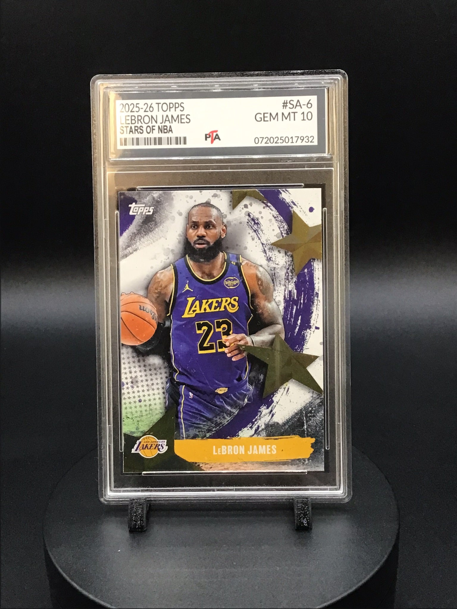 2025-26 TOPPS Lebron James "Stars of NBA" GEM MINT PTA 10 🔥