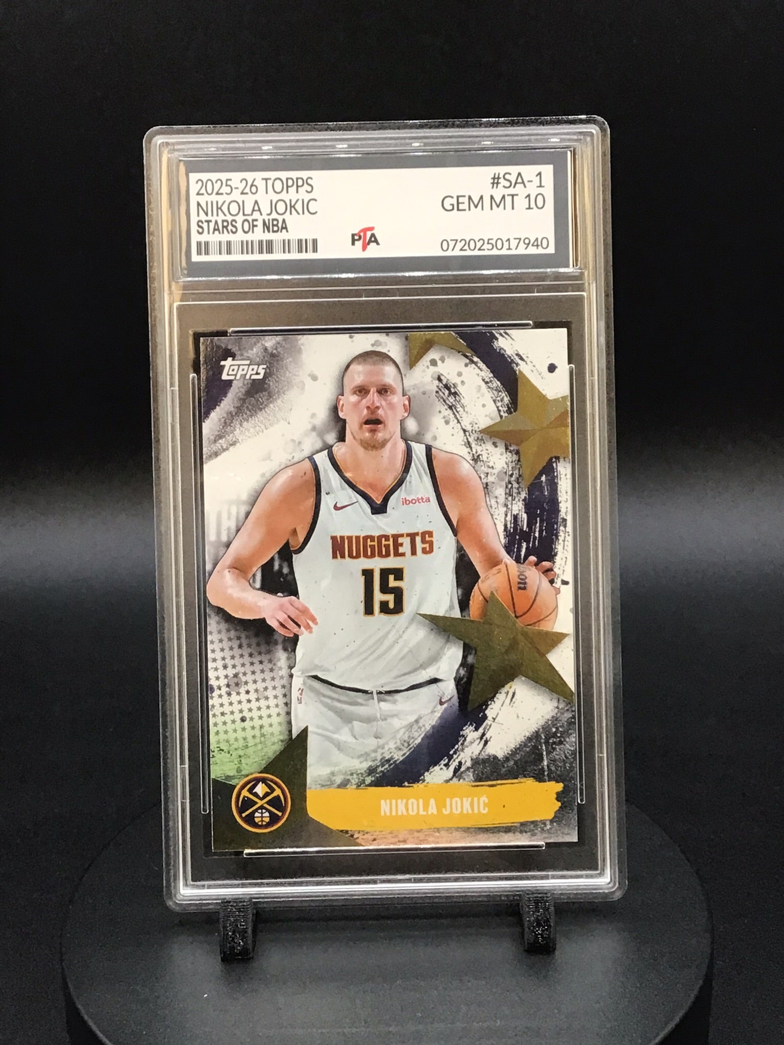 2025-26 TOPPS Nikola Jokic "Stars of NBA" GEM MINT PTA 10 🔥