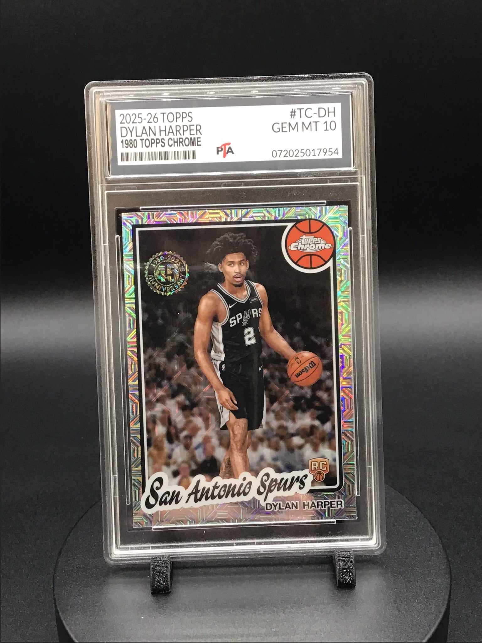 2025-26 TOPPS Dylan Harper "1980 TOPPS Chrome" GEM MINT PTA 10 🔥
