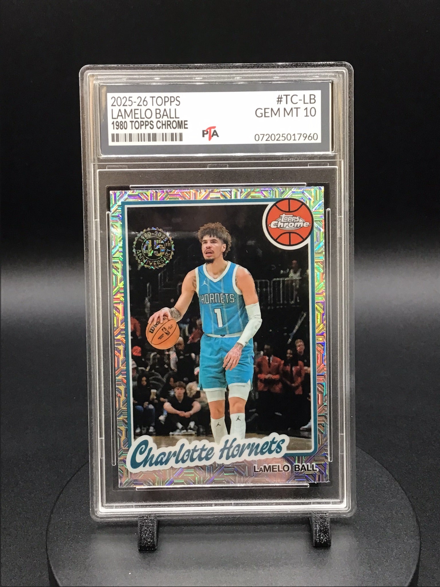 2025-26 TOPPS Lamelo Ball "1980 TOPPS Chrome" GEM MINT PTA 10 🔥