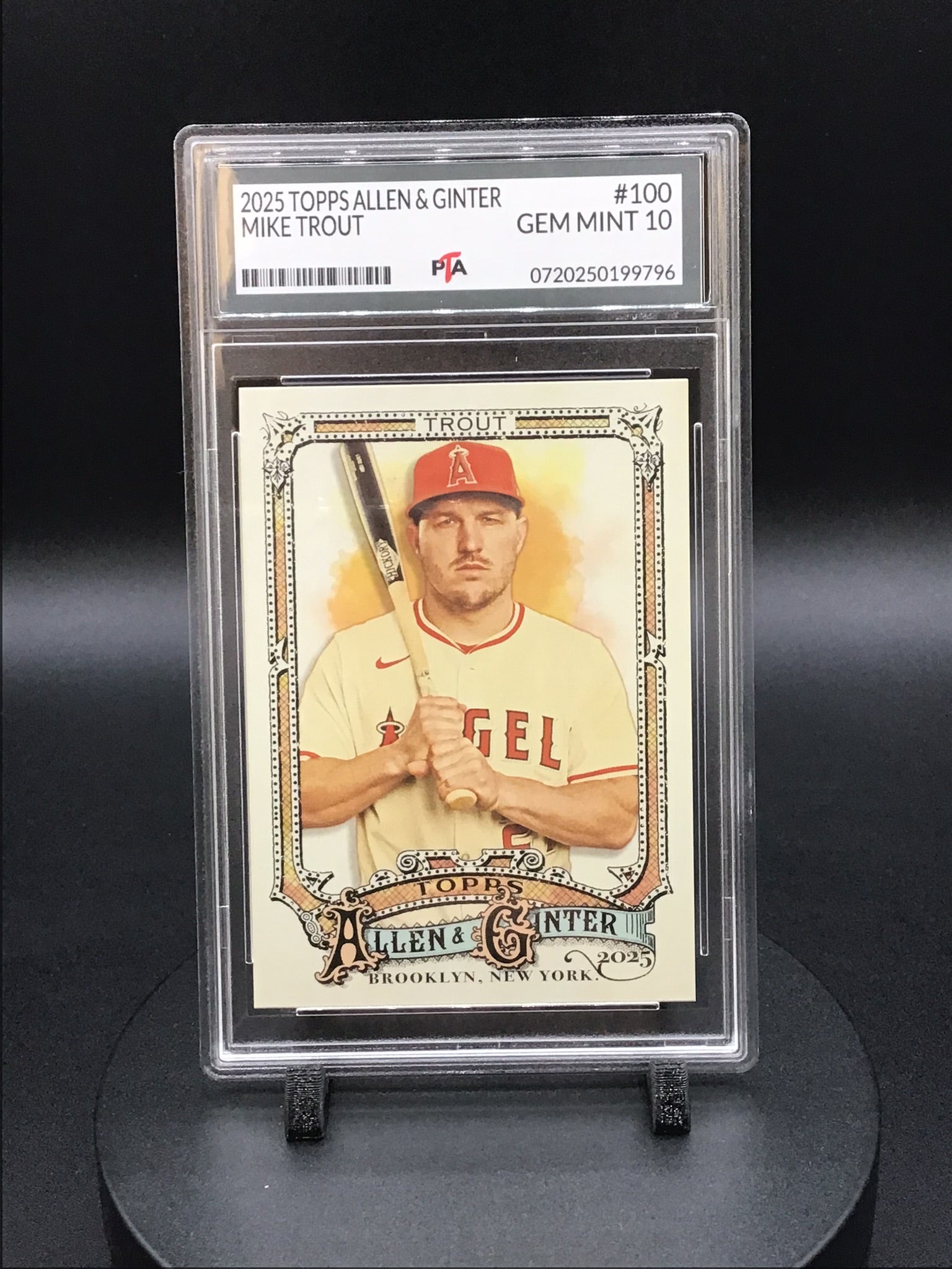2025 TOPPS Allen & Ginter Mike Trout GEM MINT PTA 10 🔥