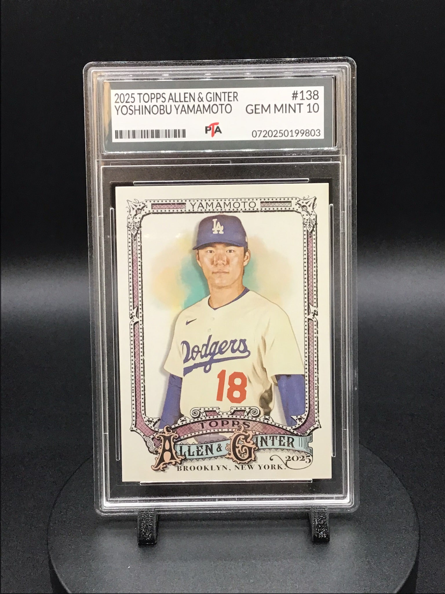 2025 TOPPS Allen & Ginter Yoshinobu Yamamoto GEM MINT PTA 10 🔥
