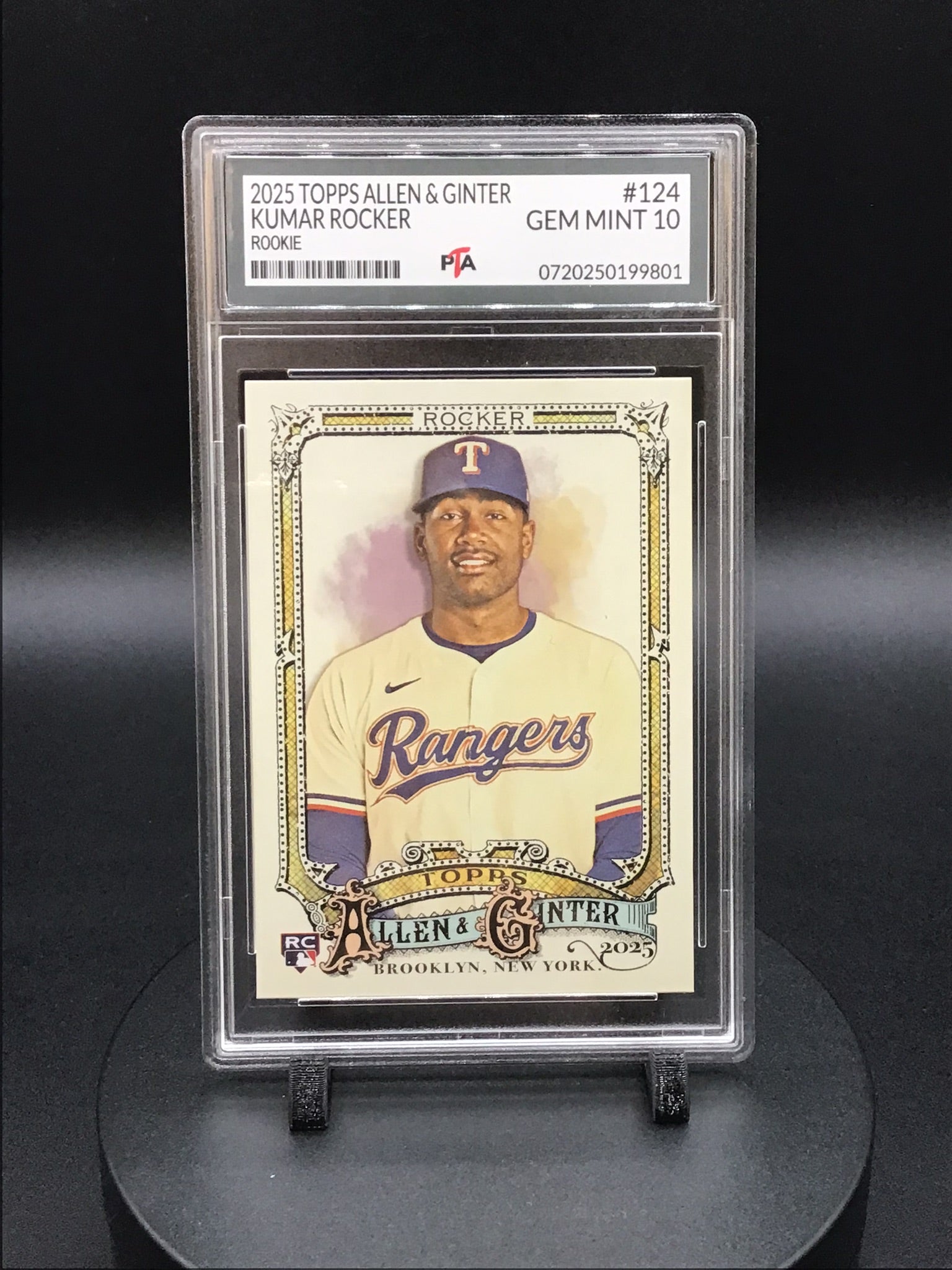 2025 TOPPS Allen & Ginter Kumar Rocker Rookie GEM MINT PTA 10 🔥