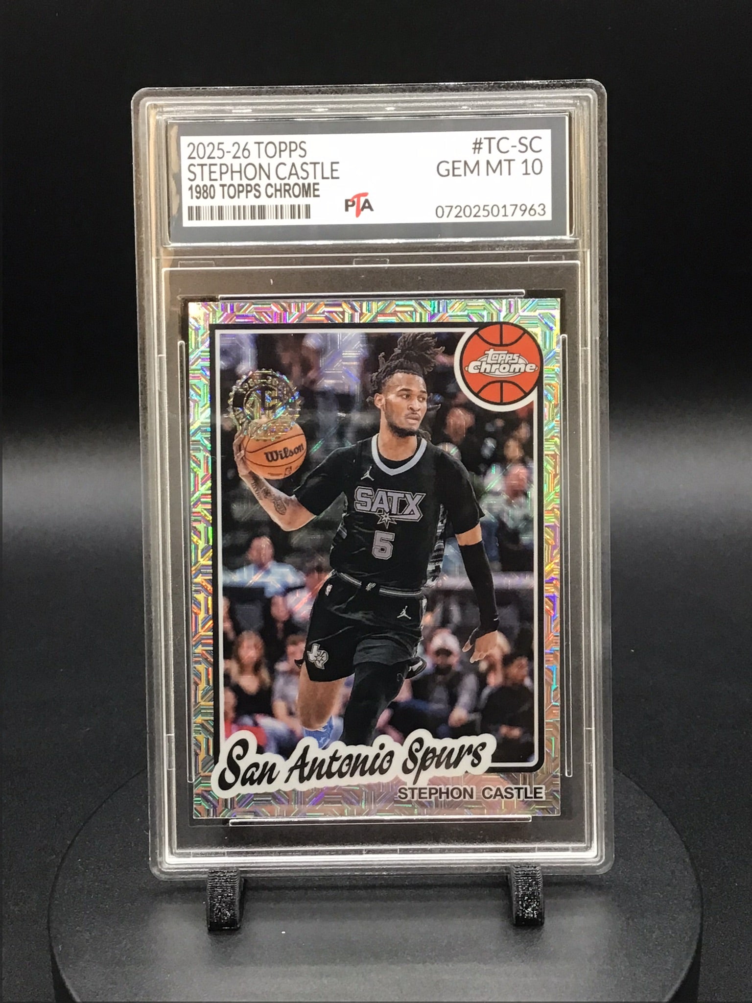 2025-26 TOPPS Stephon Castle "1980 TOPPS Chrome" GEM MINT PTA 10 🔥